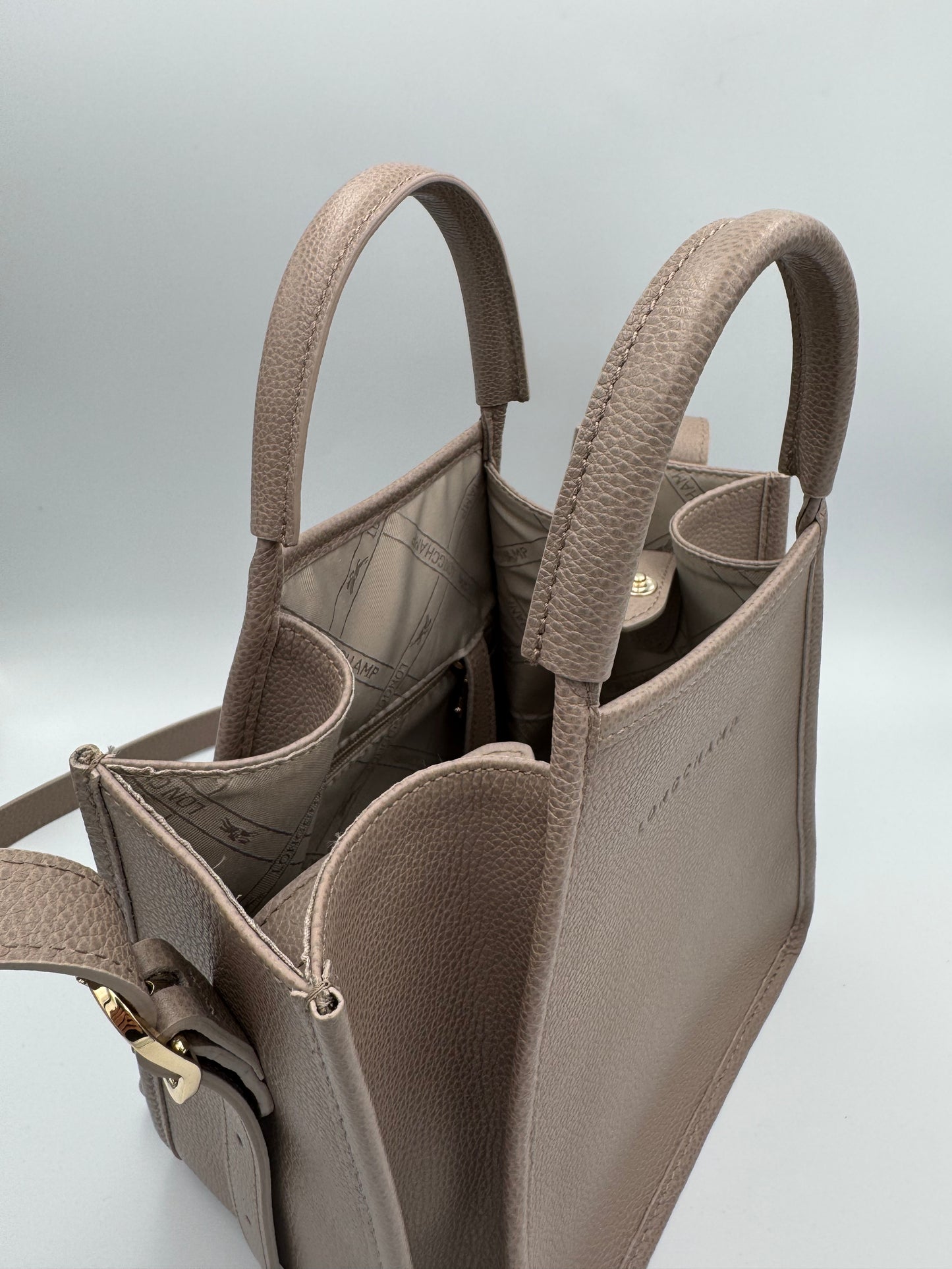 LONGCHAMP Le Foulonné S Handbag Turtledove - Leather