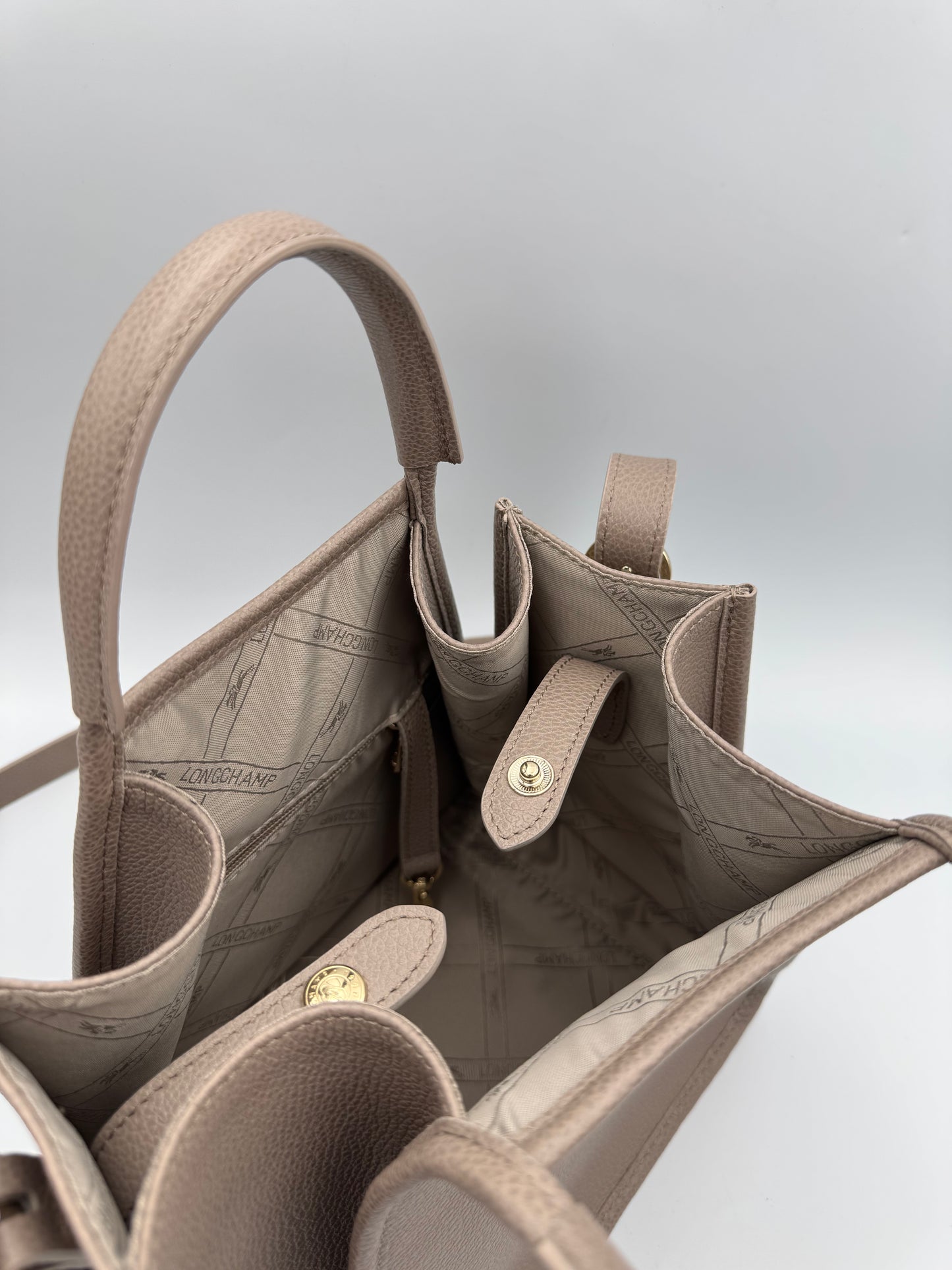 LONGCHAMP Le Foulonné S Handbag Turtledove - Leather