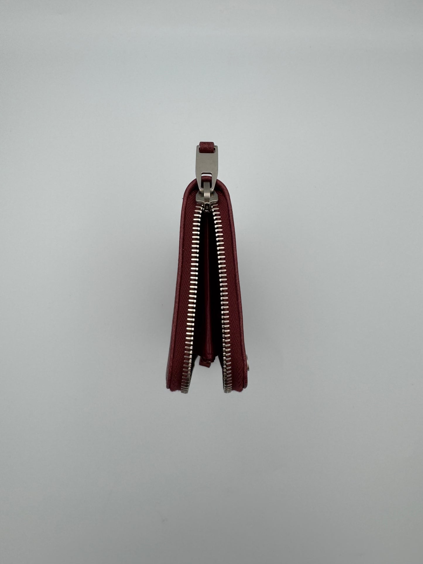 BALENCIAGA Red Zip Around Long Wallet