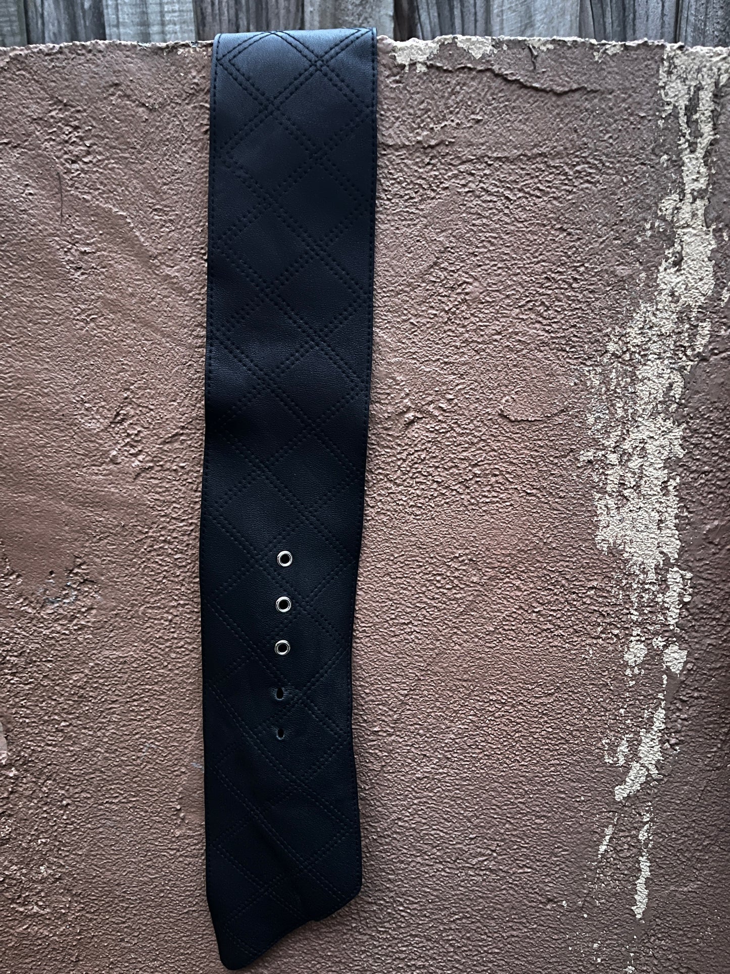 Scanlan Theodore Soft Wide Black Leather Waist Belt Size XS/S
