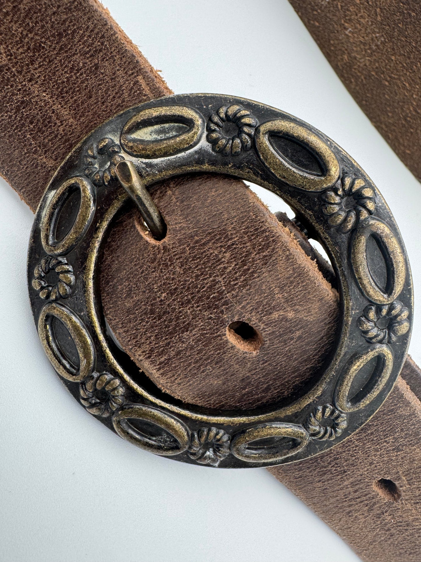 Just Jeans brown leather belt - size L