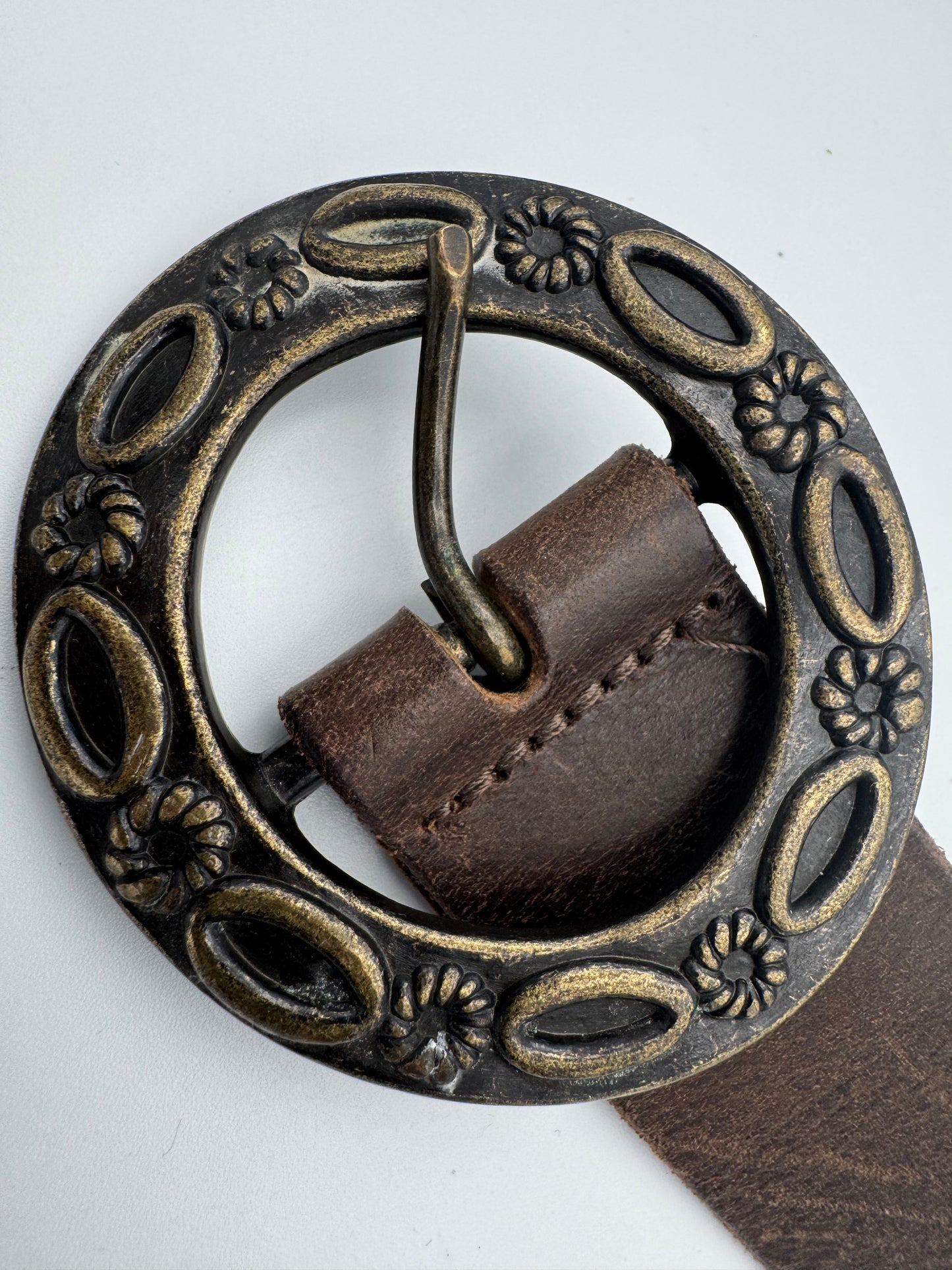 Just Jeans brown leather belt - size L