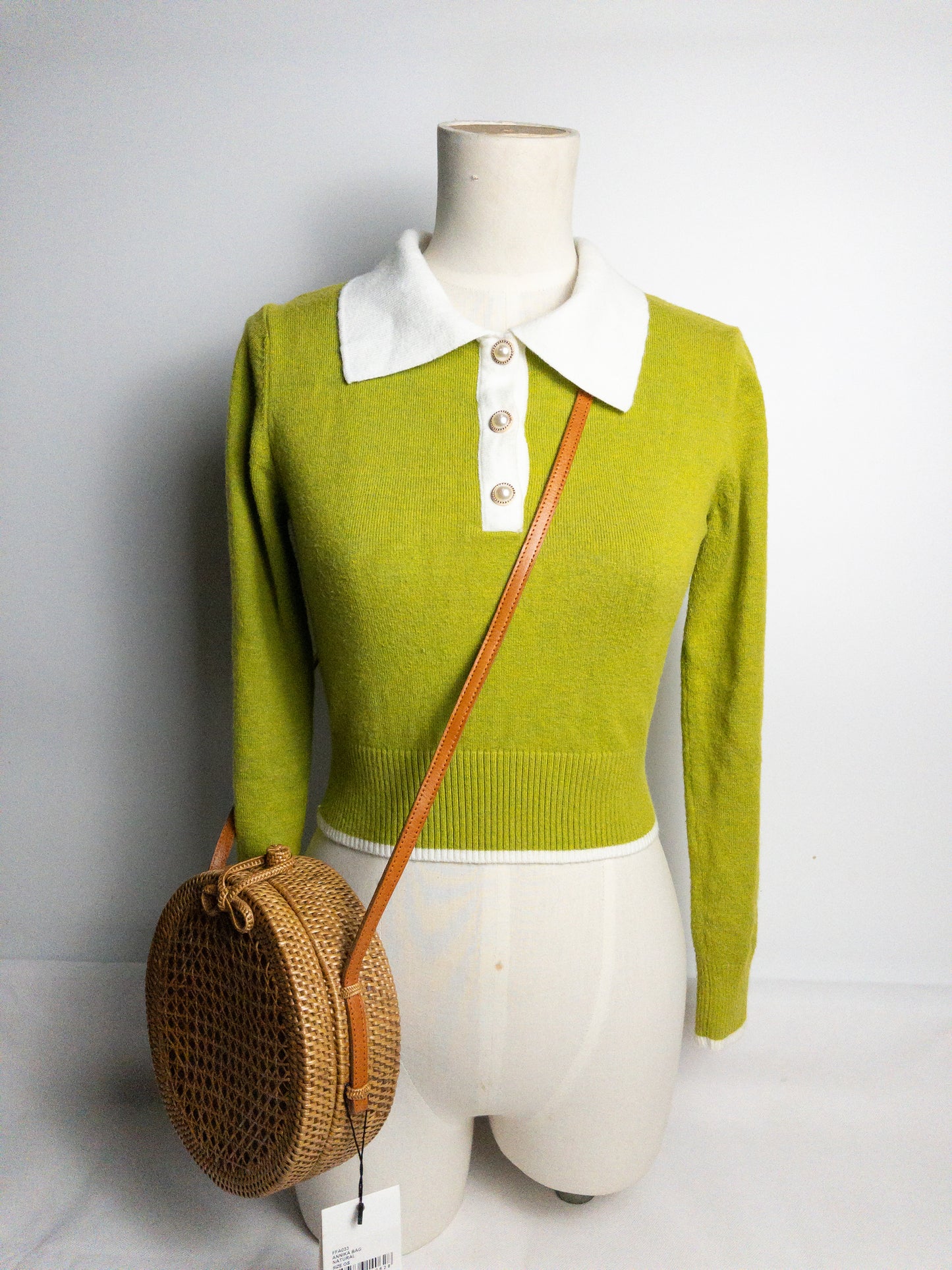 FAITHFULL The Brand Round Rattan Bag NWT
