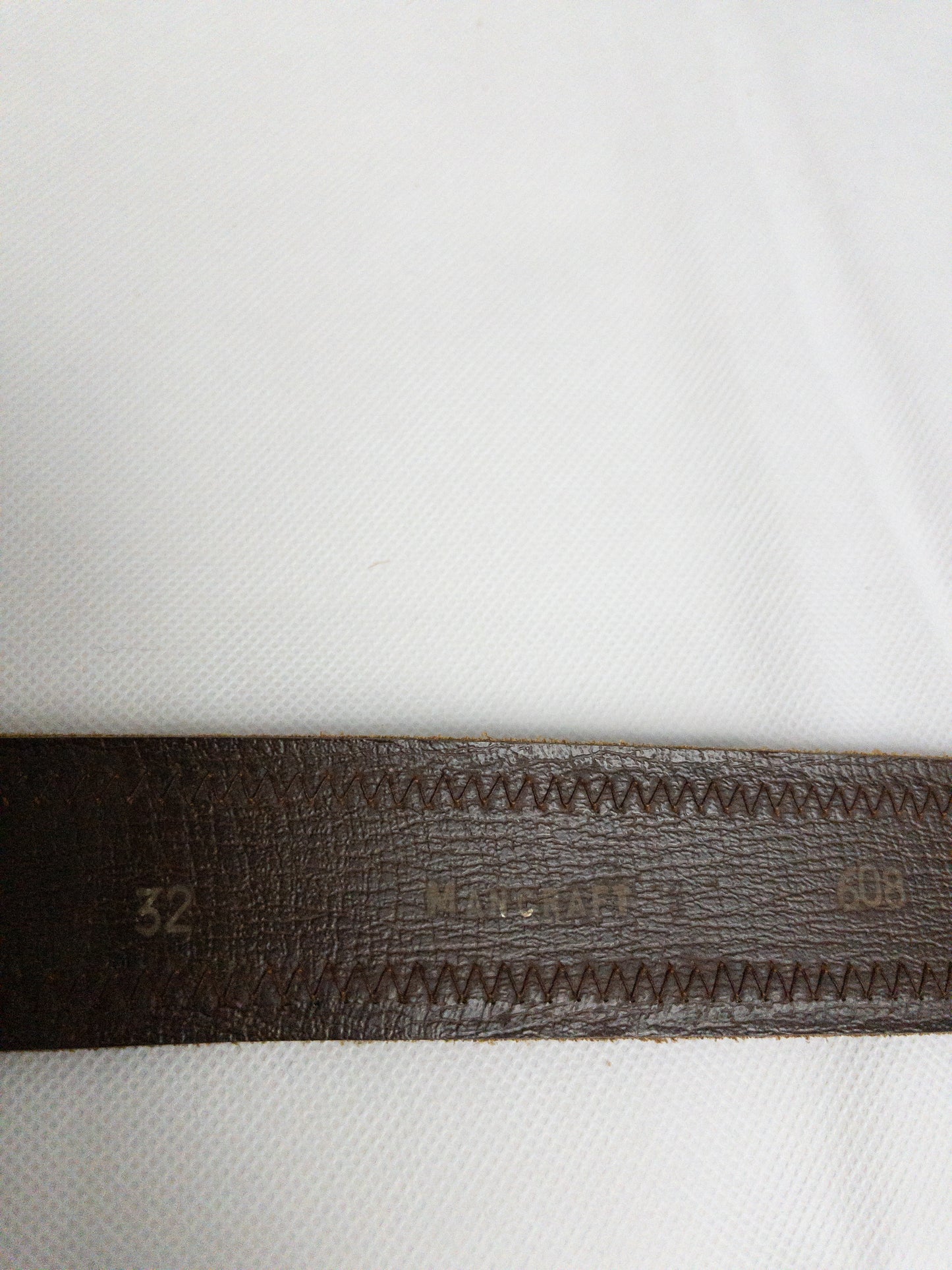 Vintage Mancraft Tan Suede Leather Belt