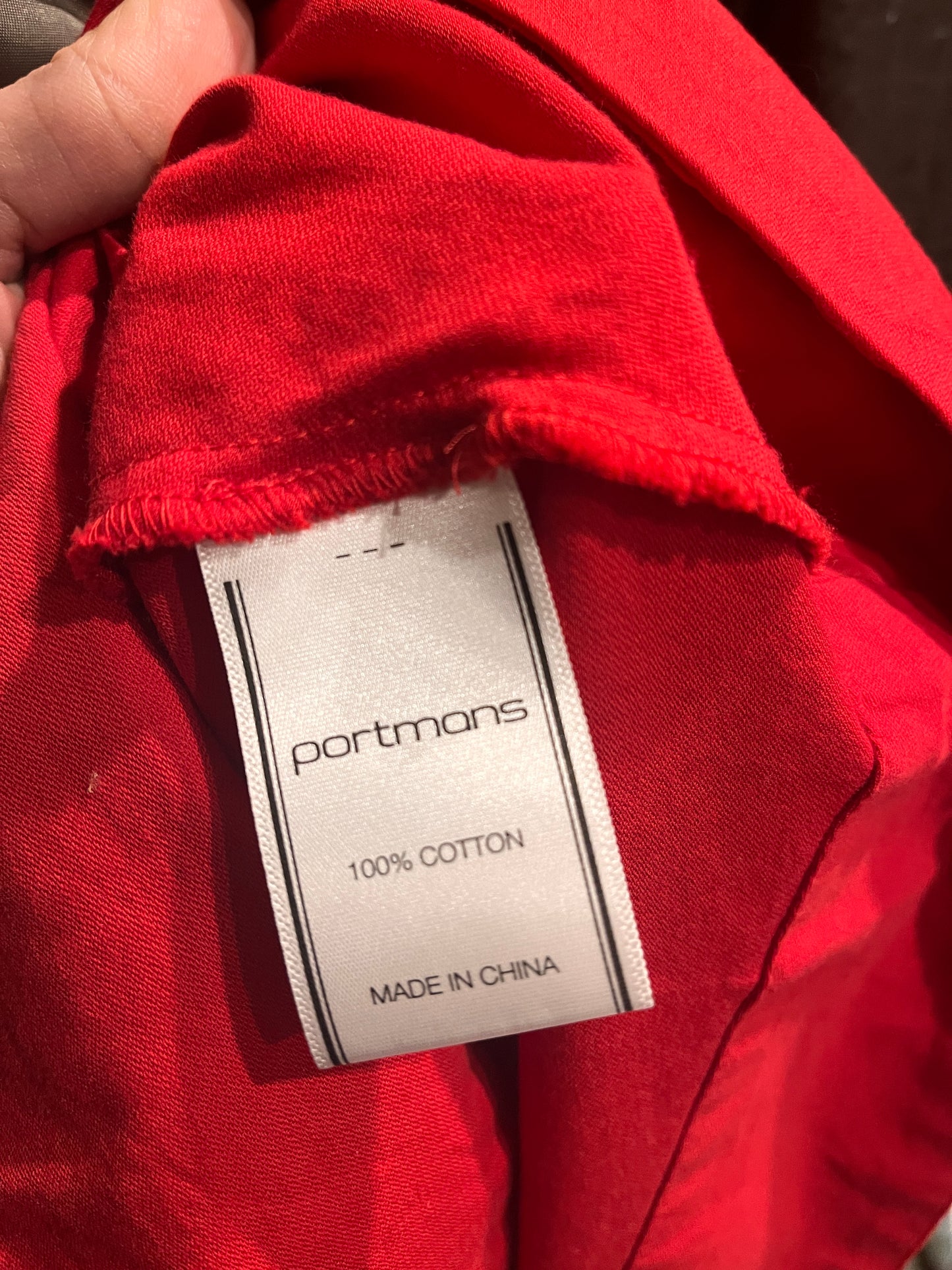 8 PORTMANS Red Midi Skirt Size 10