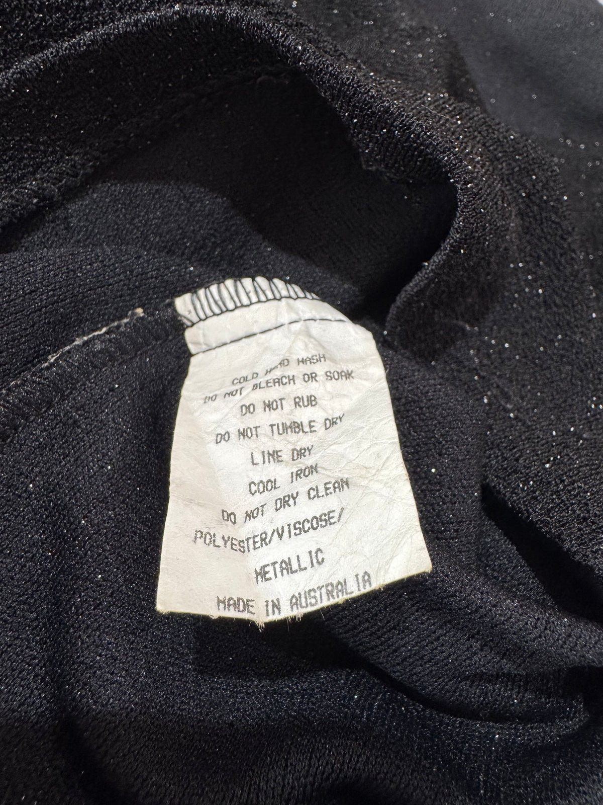 Dangerfield Black Sparkly Top - size 10