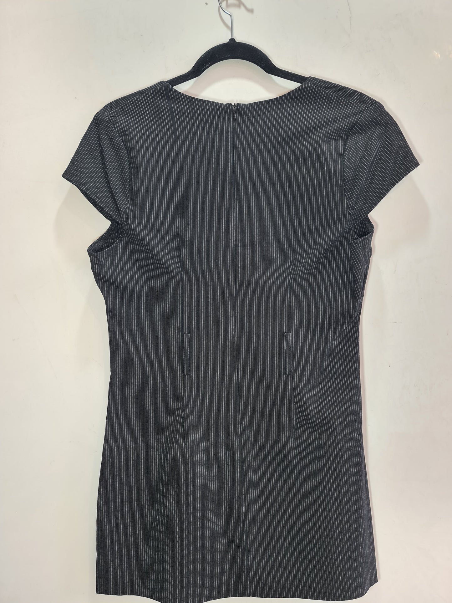 Vintage Lushous Black Striped dress - size 14