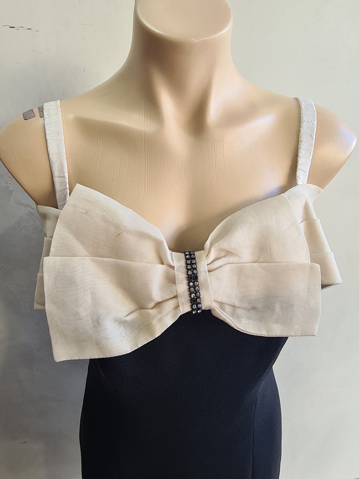 Vintage Aurélie silk evening dress - size s