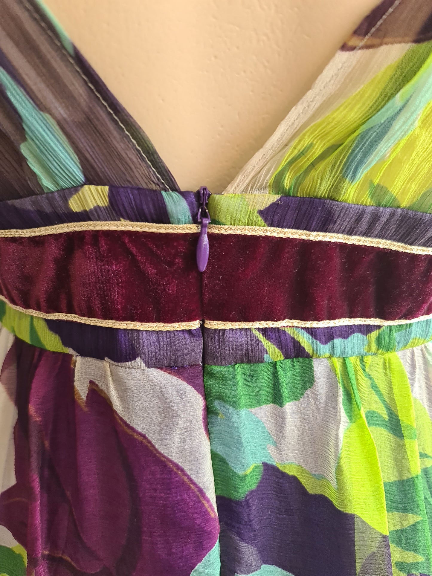 George Evening Silk Dress - size 12