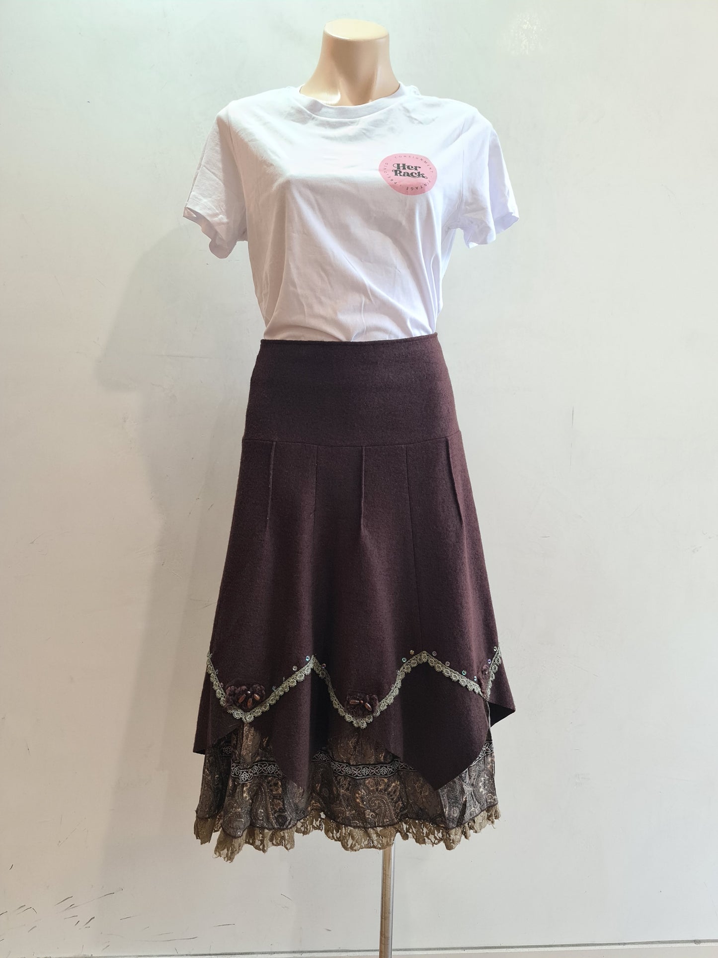 Vintage Boo Radley Brown Skirt - size M