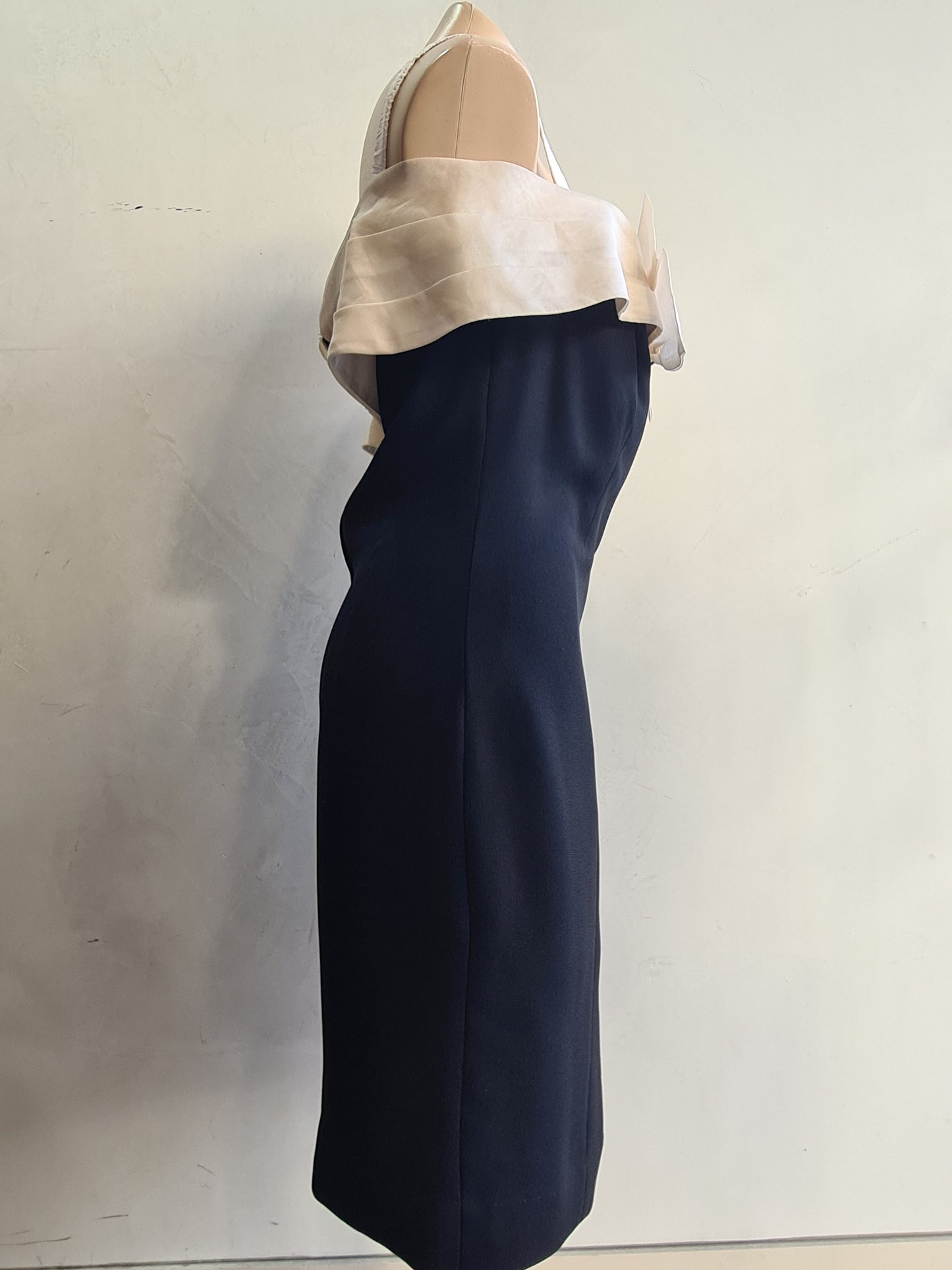 Vintage Aurélie silk evening dress - size s
