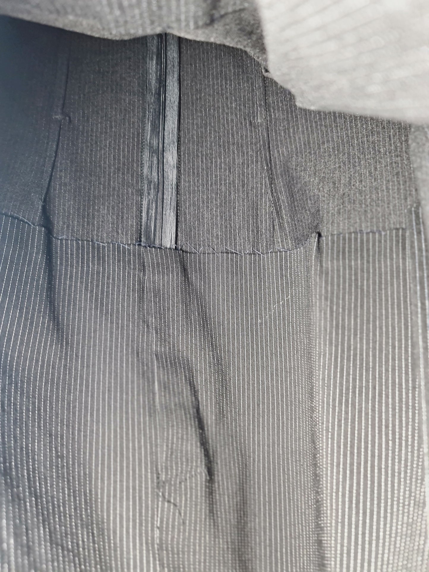 Vintage Lushous Black Striped dress - size 14