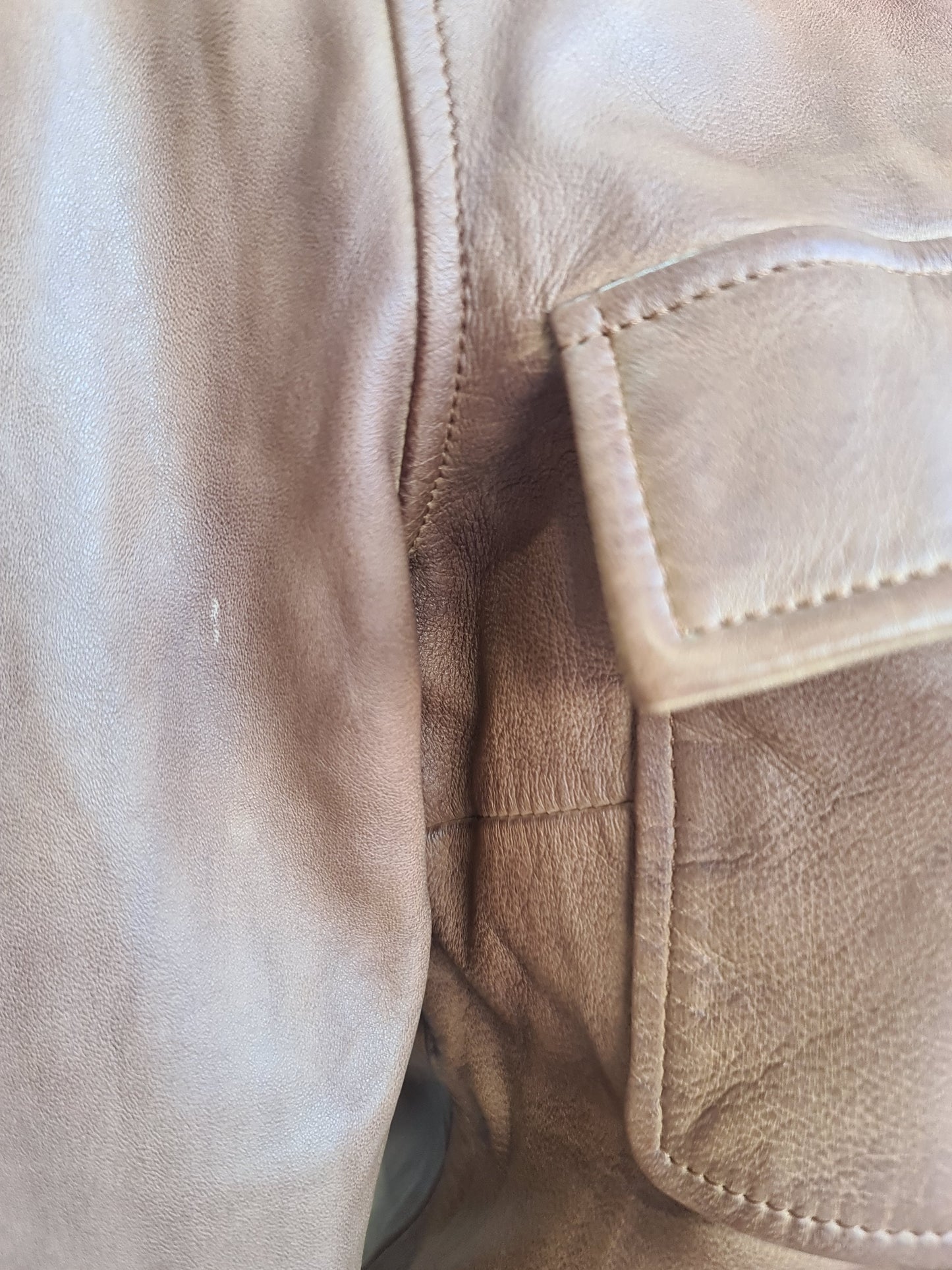 Lucky Brand Brown Leather Jacket - size S