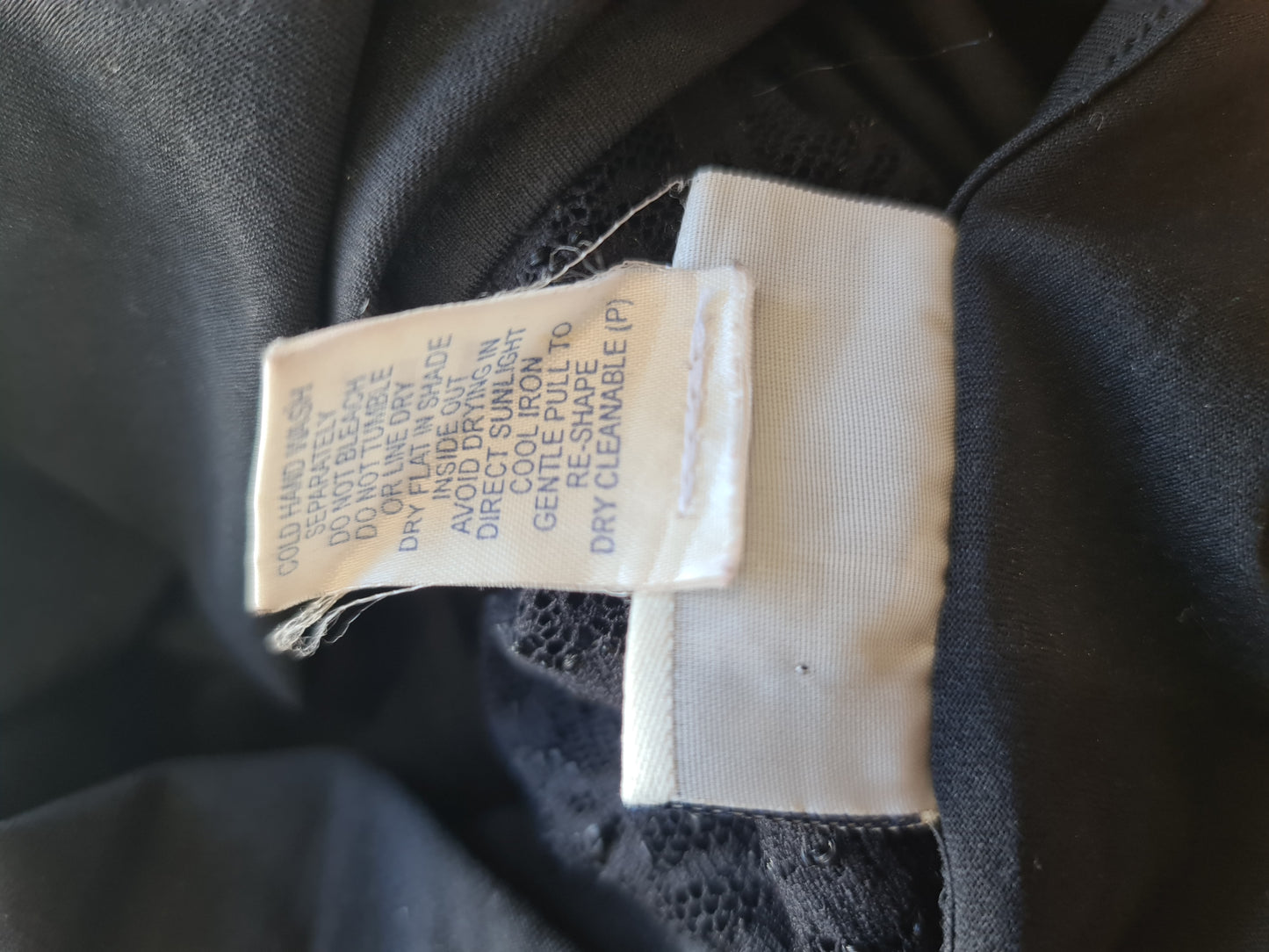 Vintage Katies Black Lace Tank - size 12