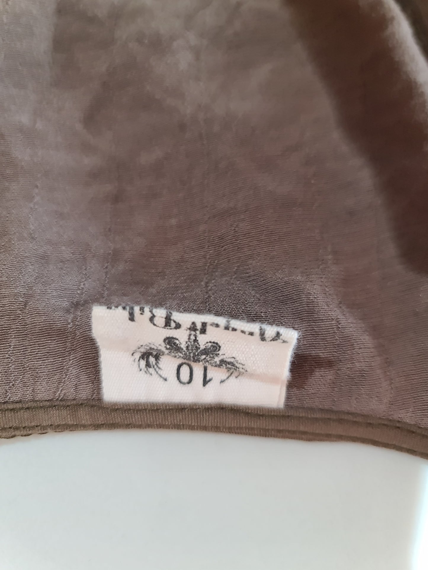 Angel Biba brown ruffle top size S