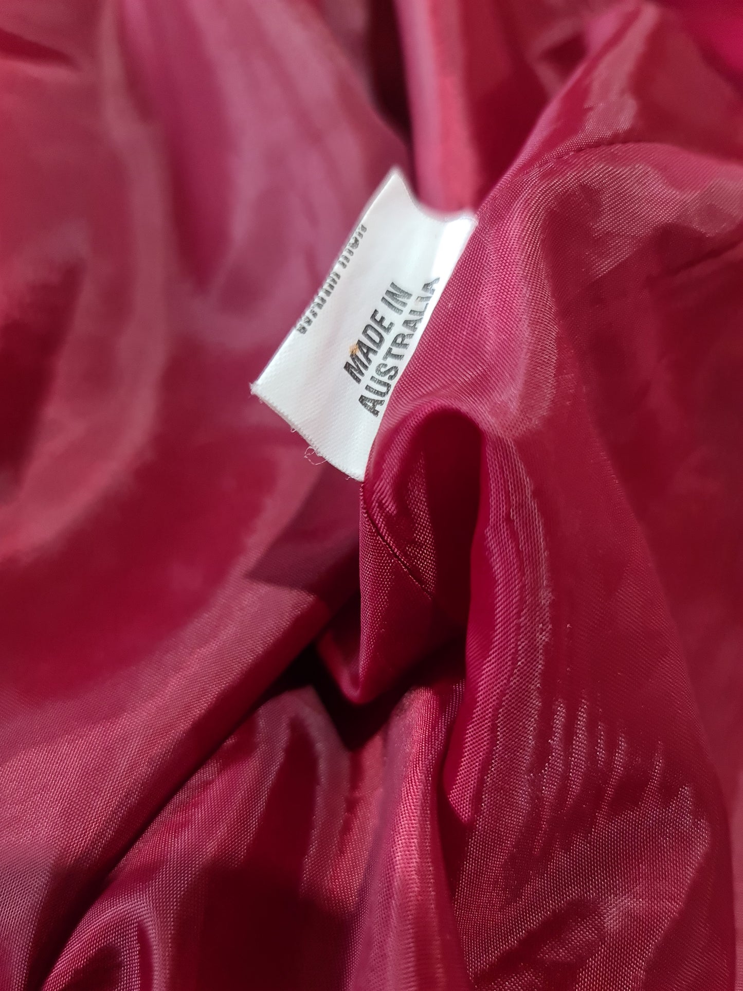 Vintage Malcolm Red Long Jacket- size 12