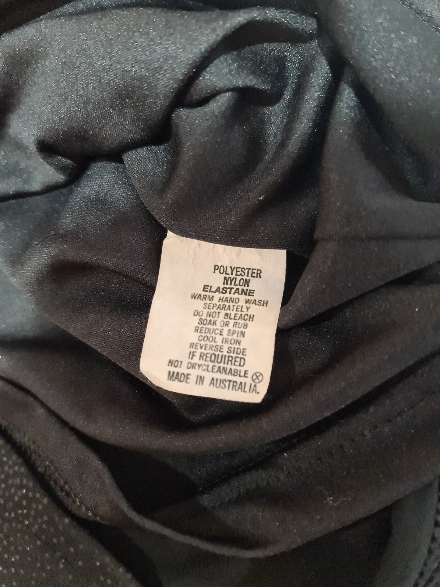 Vintage Bardot shimmer black slip dress - size M