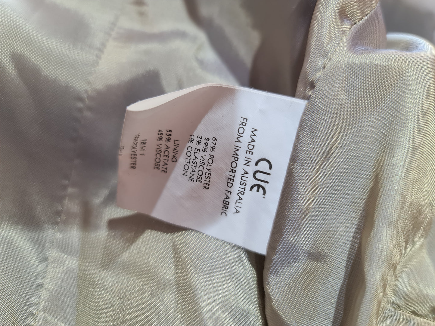 Cue Brown Blazer - size 10