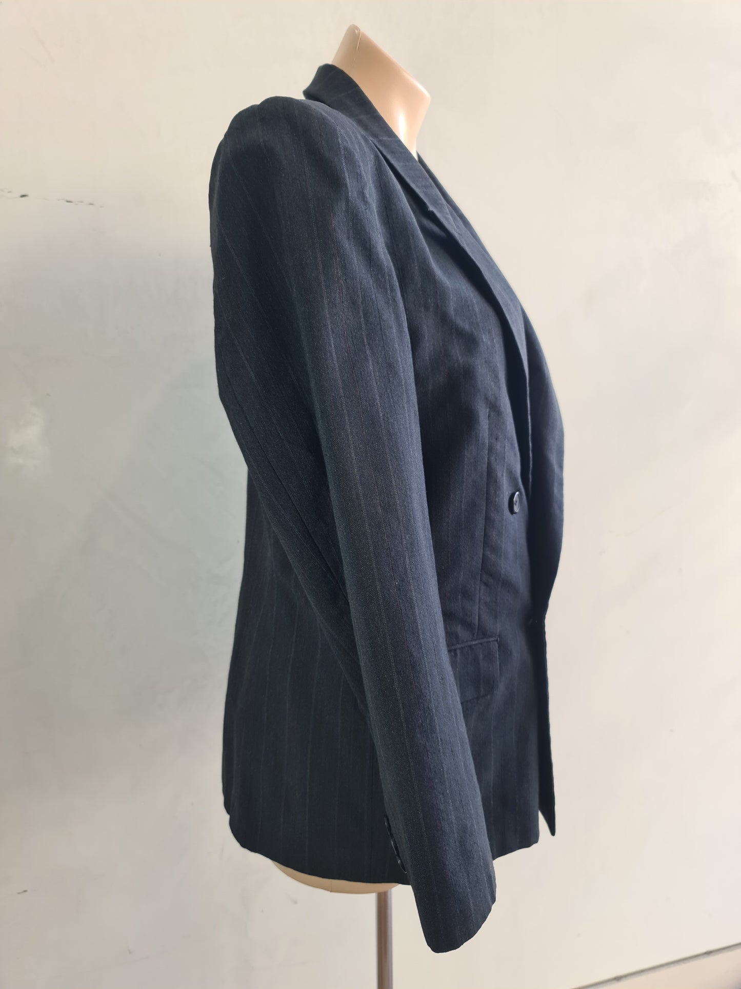 Vintage Caesar Dark Grey pinstripe Blazer - size L