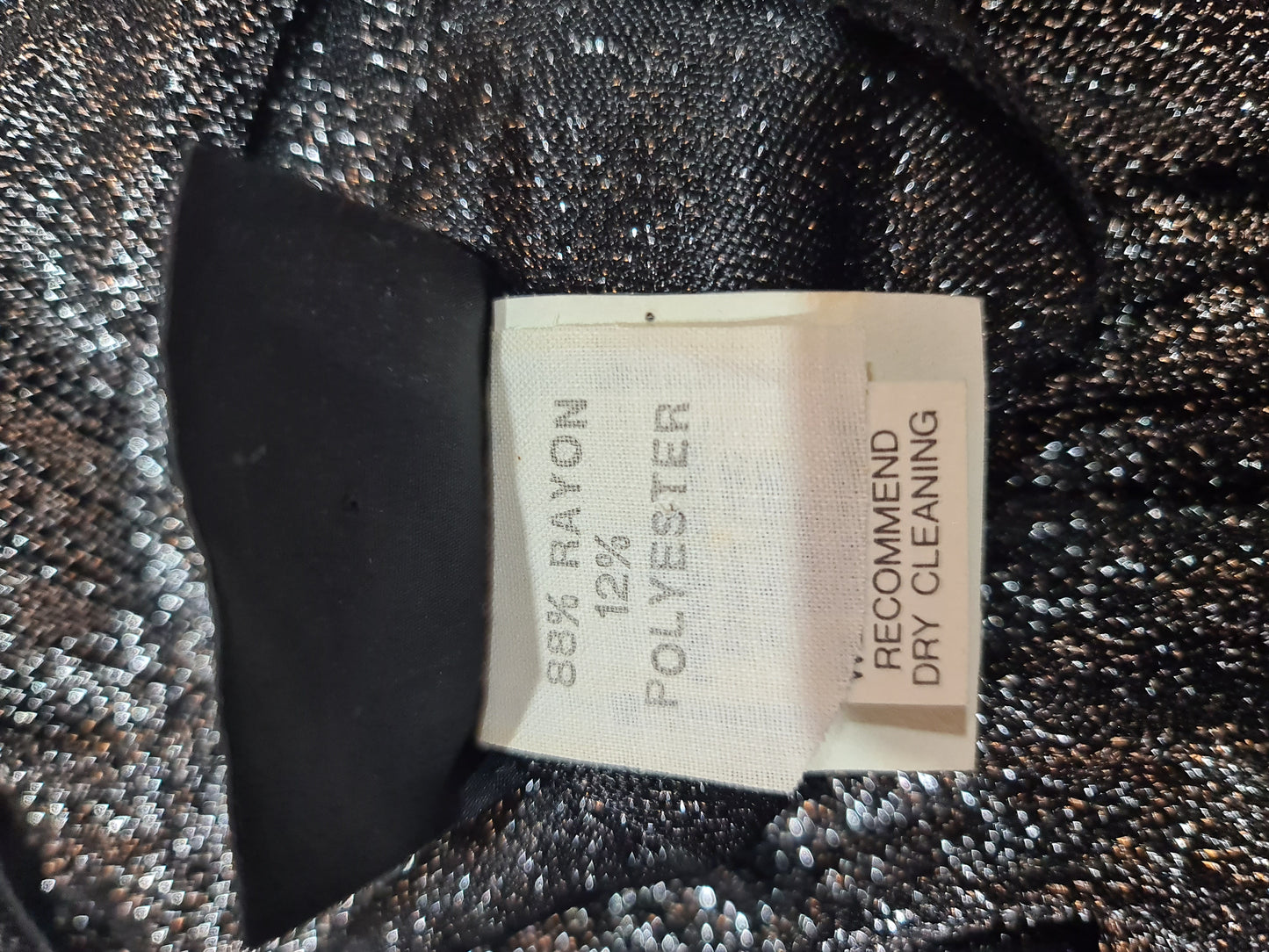 Vintage Stitches silver shimmer dress - size 12