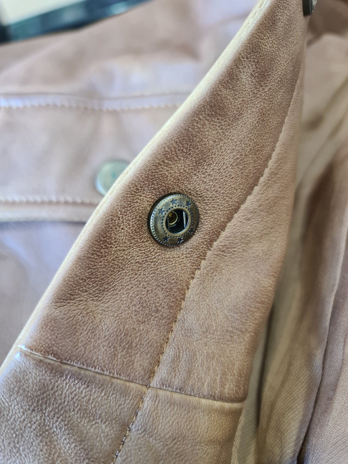 Lucky Brand Brown Leather Jacket - size S