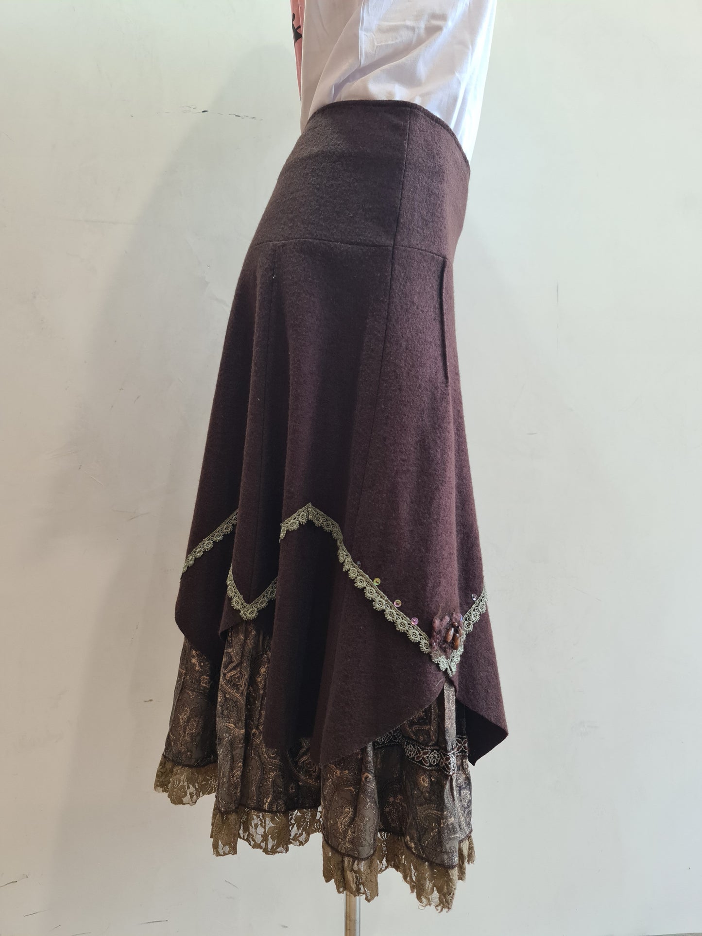 Vintage Boo Radley Brown Skirt - size M