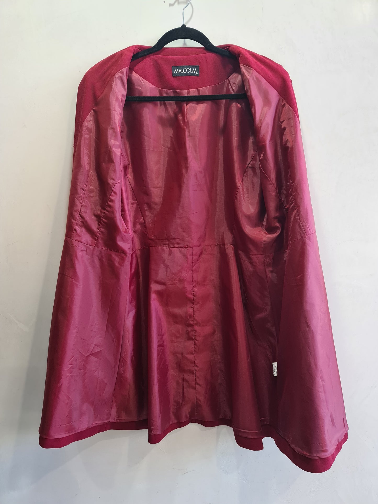 Vintage Malcolm Red Long Jacket- size 12