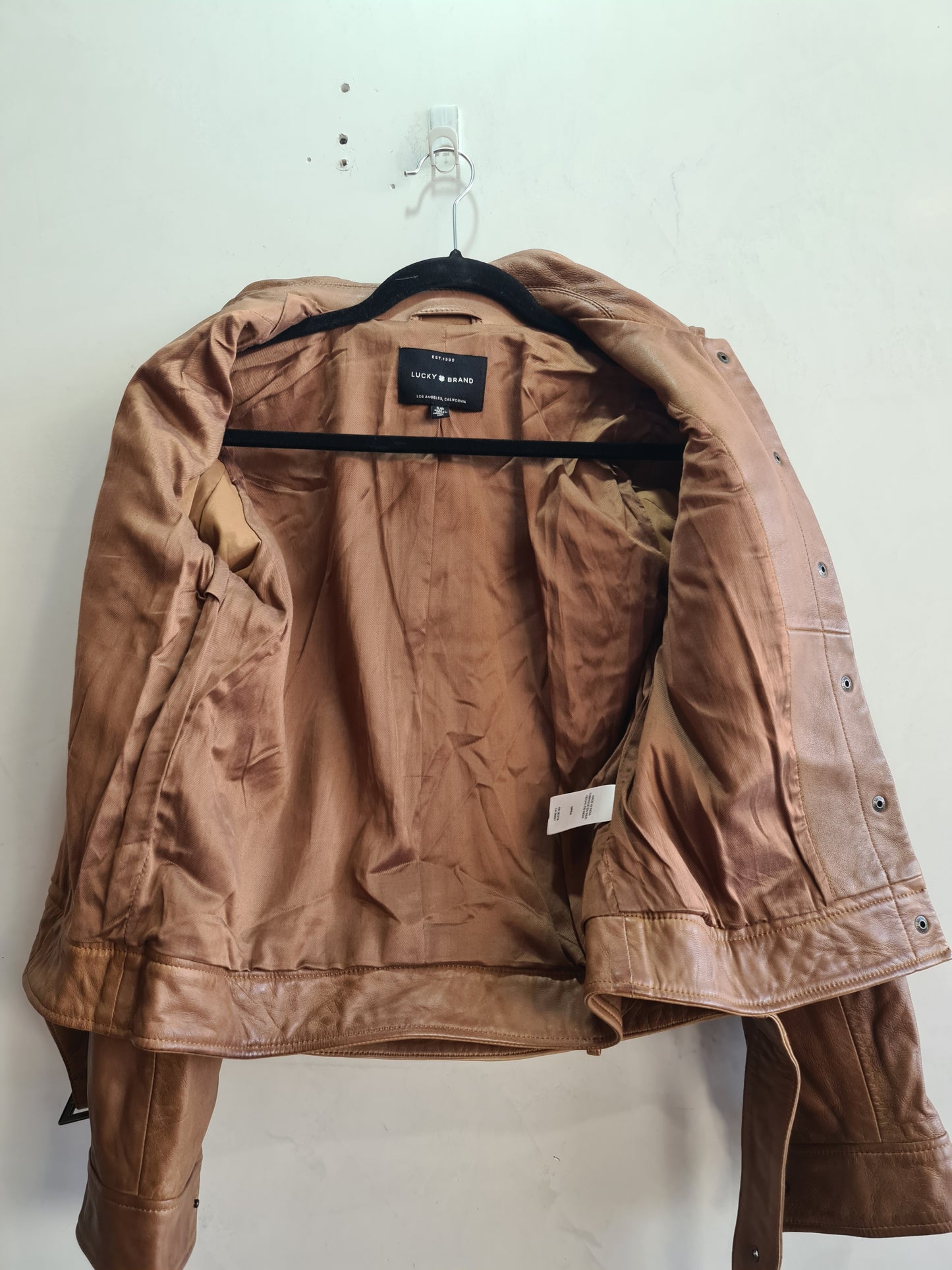 Lucky Brand Brown Leather Jacket - size S