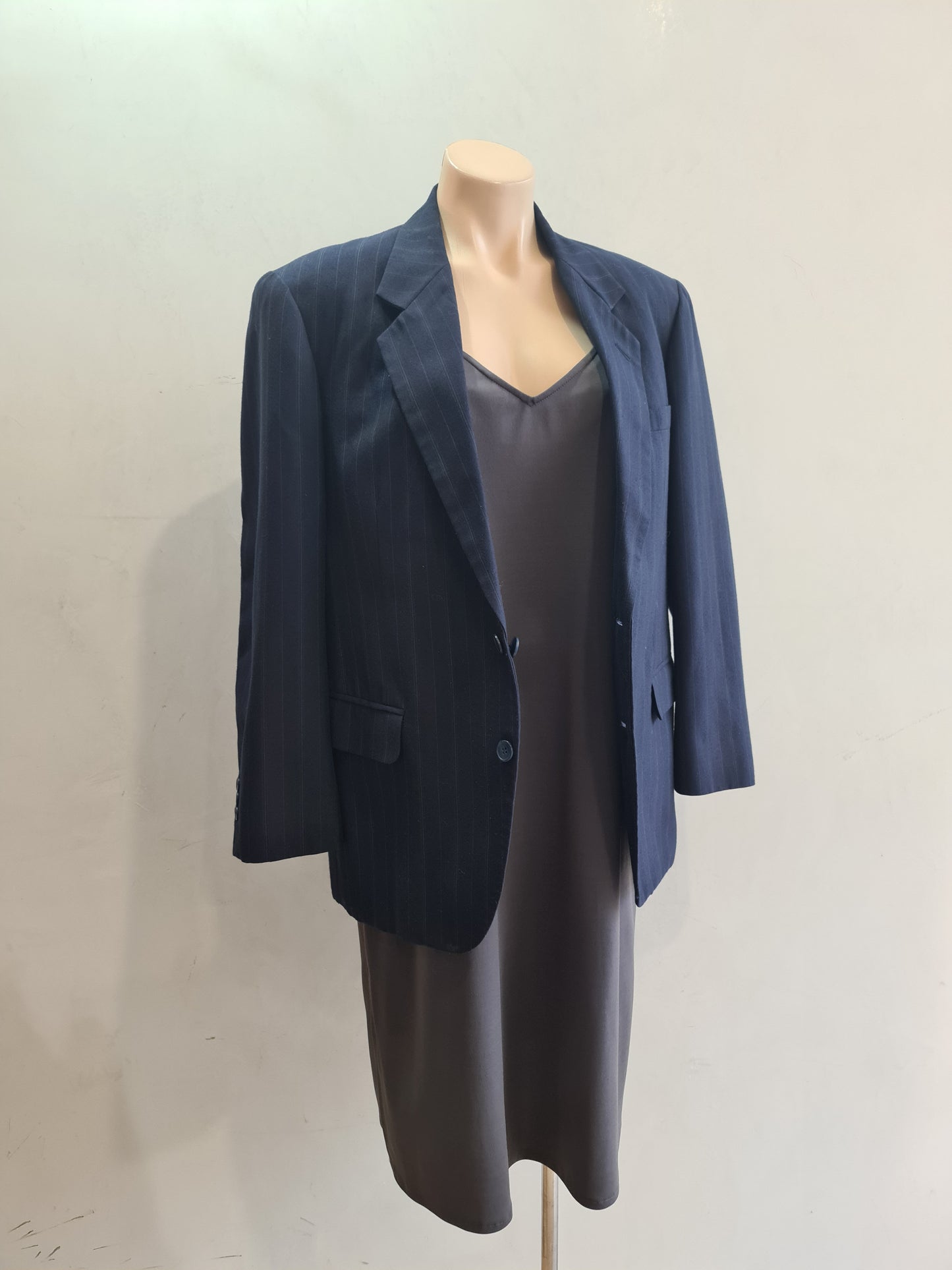 Vintage Murkh Navy Striped Blazer - Size L