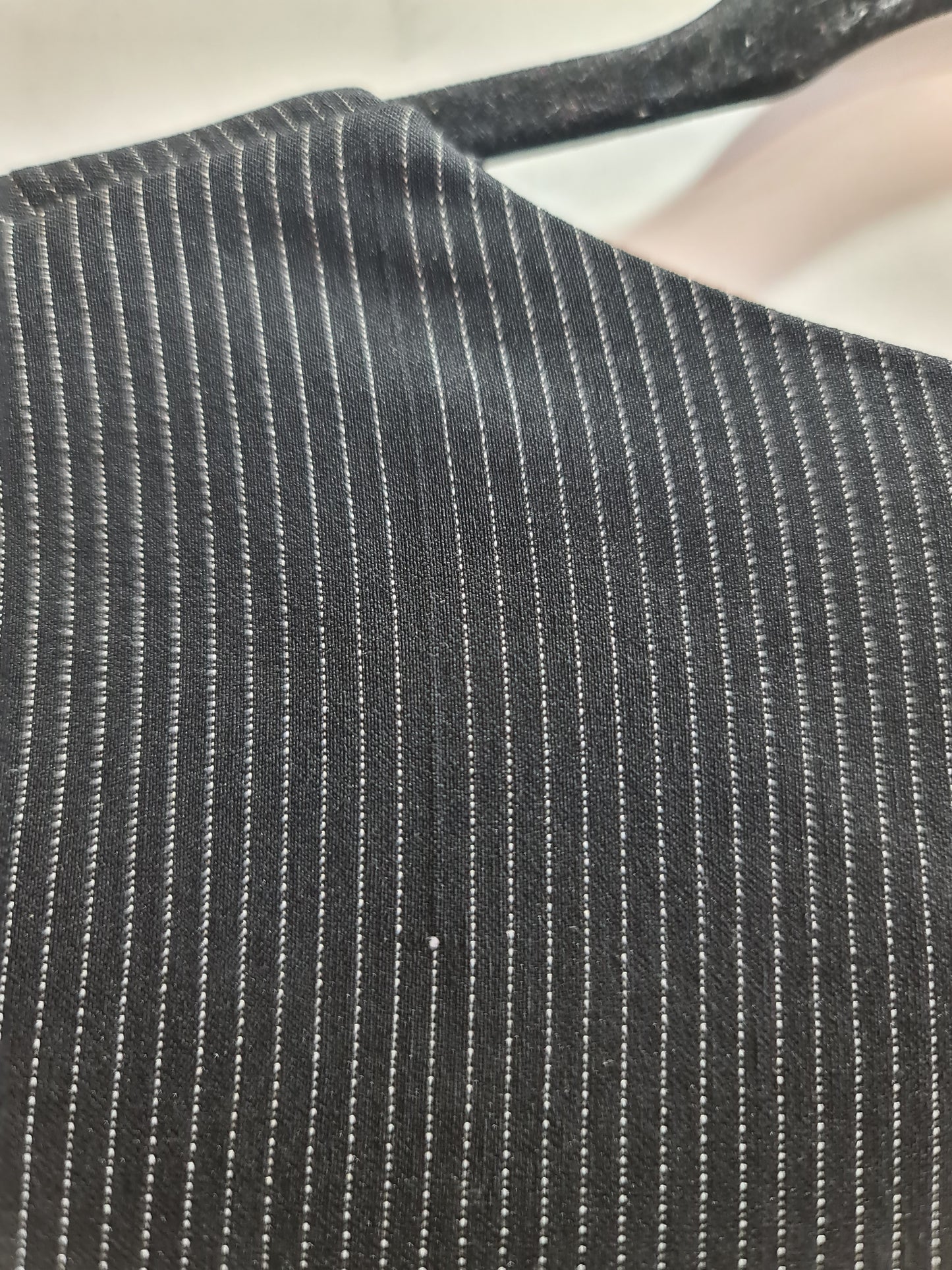 Vintage Lushous Black Striped dress - size 14