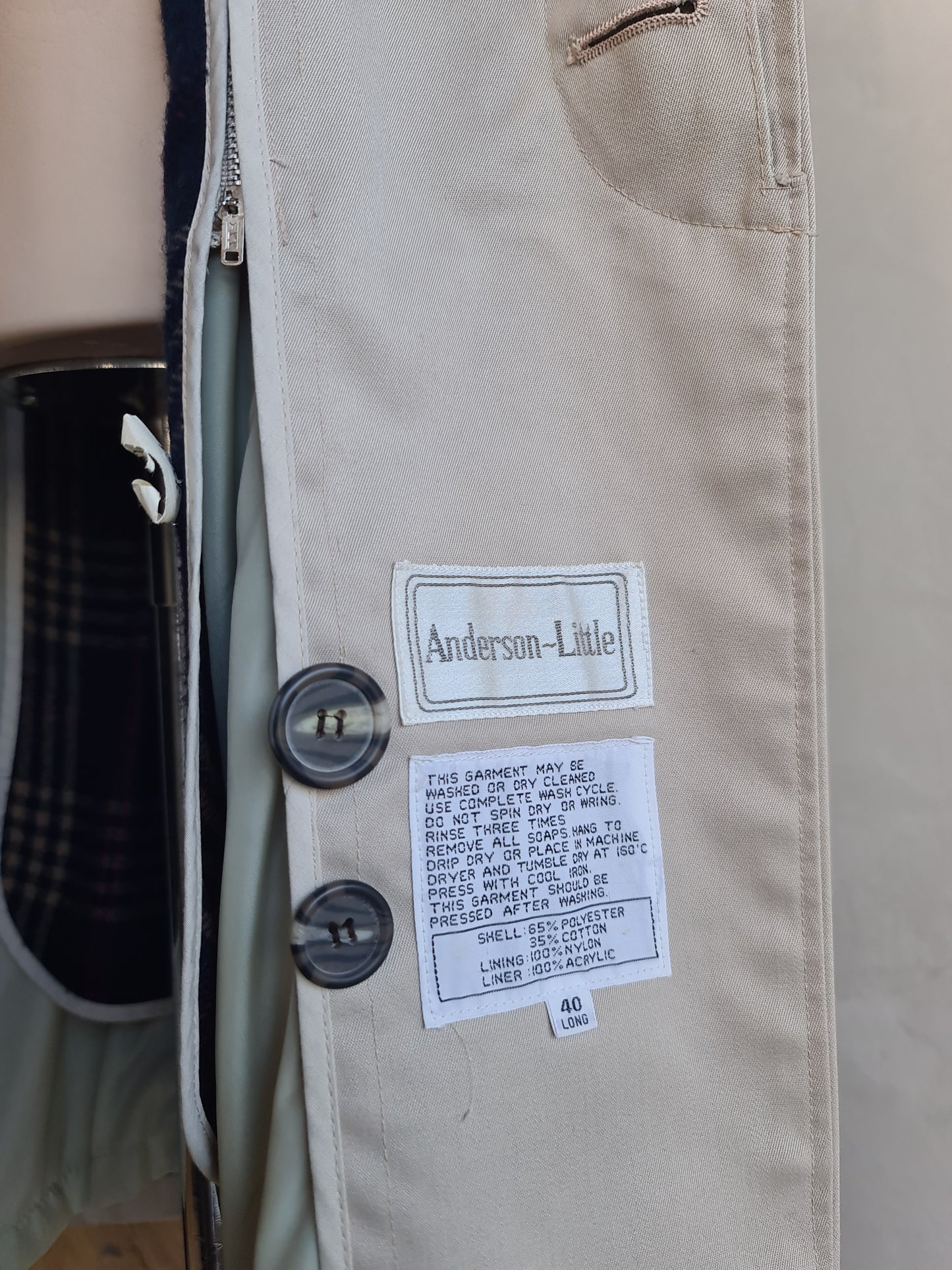 Anderson Little Beige Trench - size L