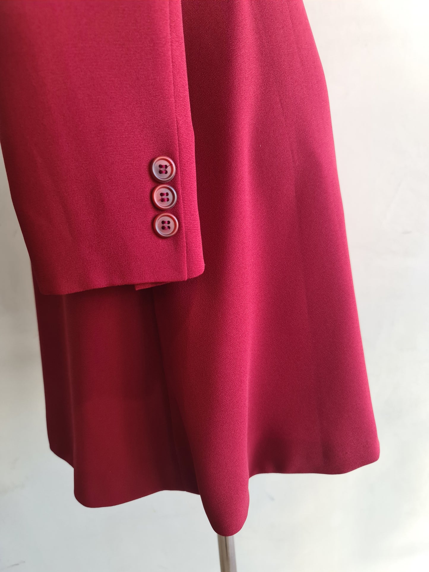 Vintage Malcolm Red Long Jacket- size 12