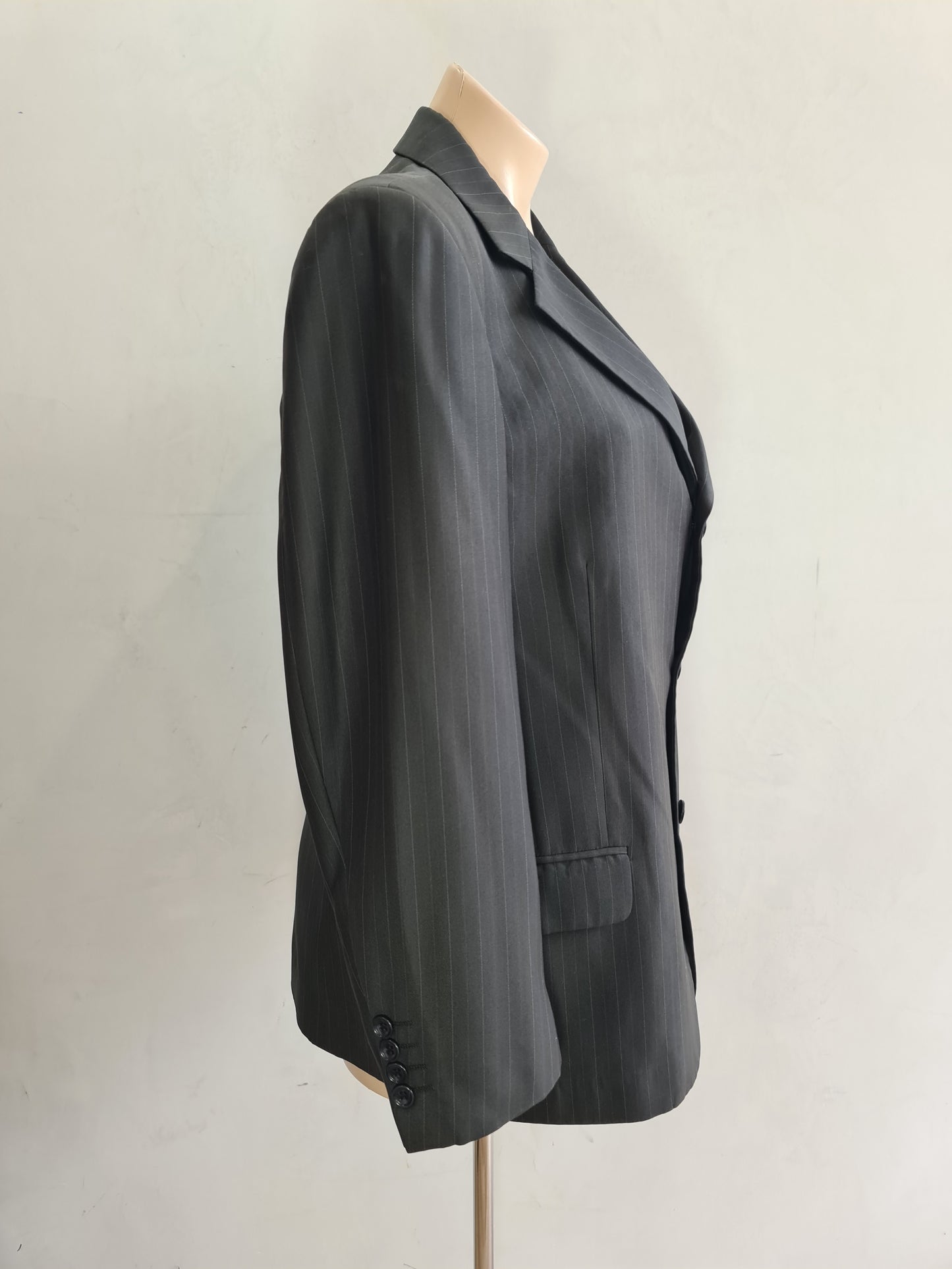 Vintage Muller's Striped Blazer -size L