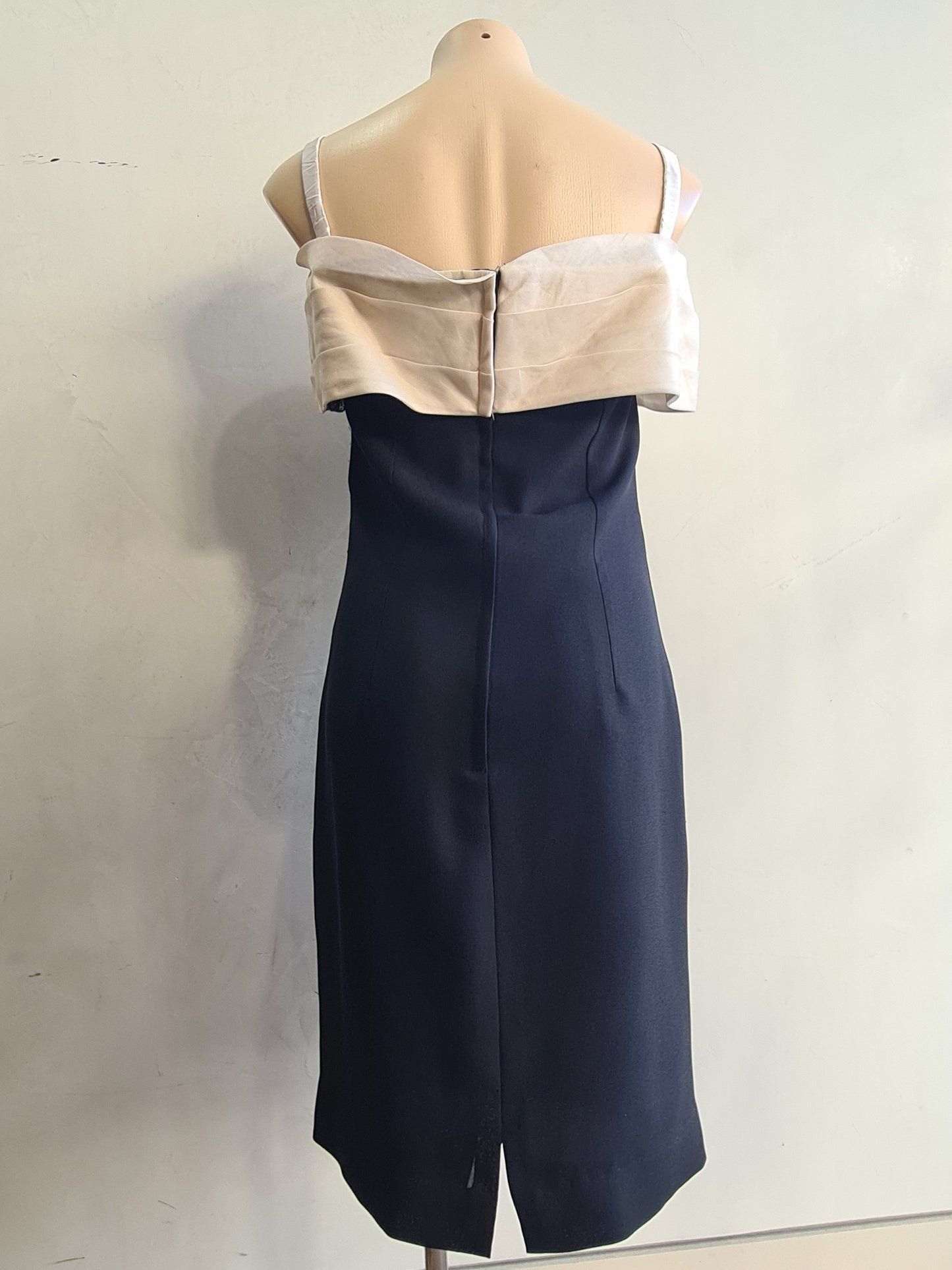 Vintage Aurélie silk evening dress - size s