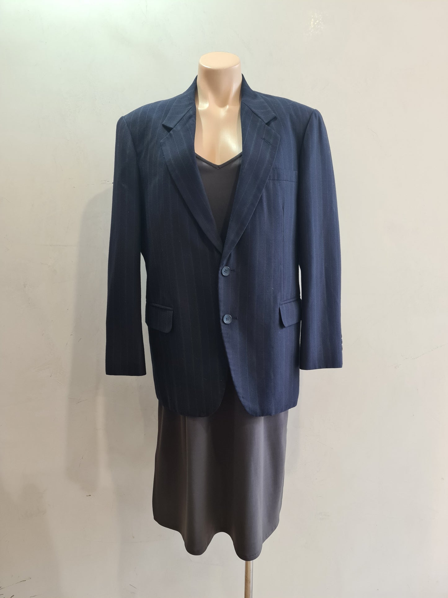Vintage Murkh Navy Striped Blazer - Size L