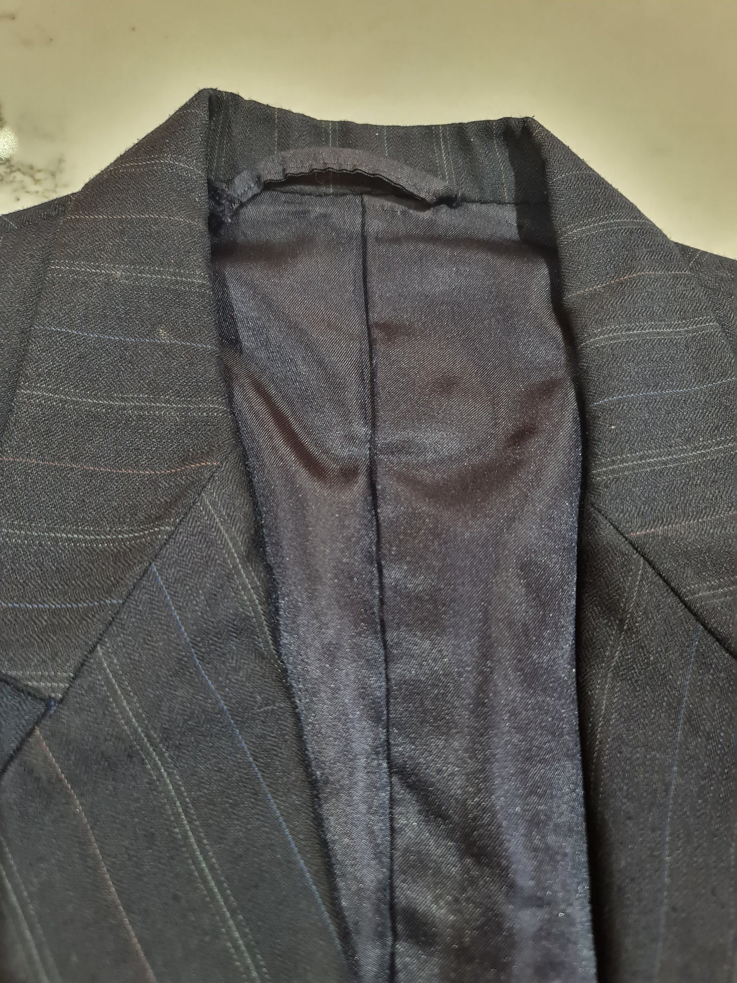 Vintage Murkh Navy Striped Blazer - Size L