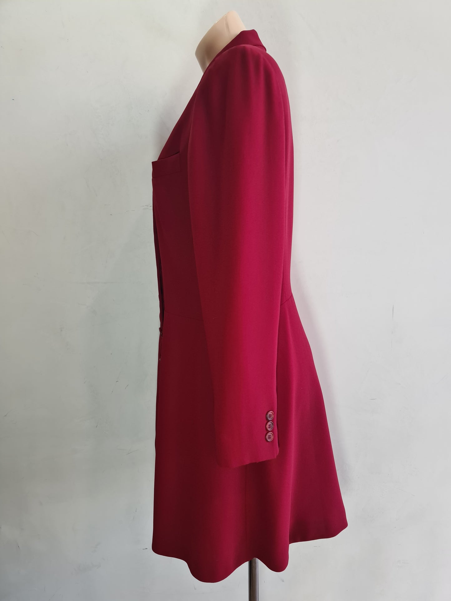Vintage Malcolm Red Long Jacket- size 12