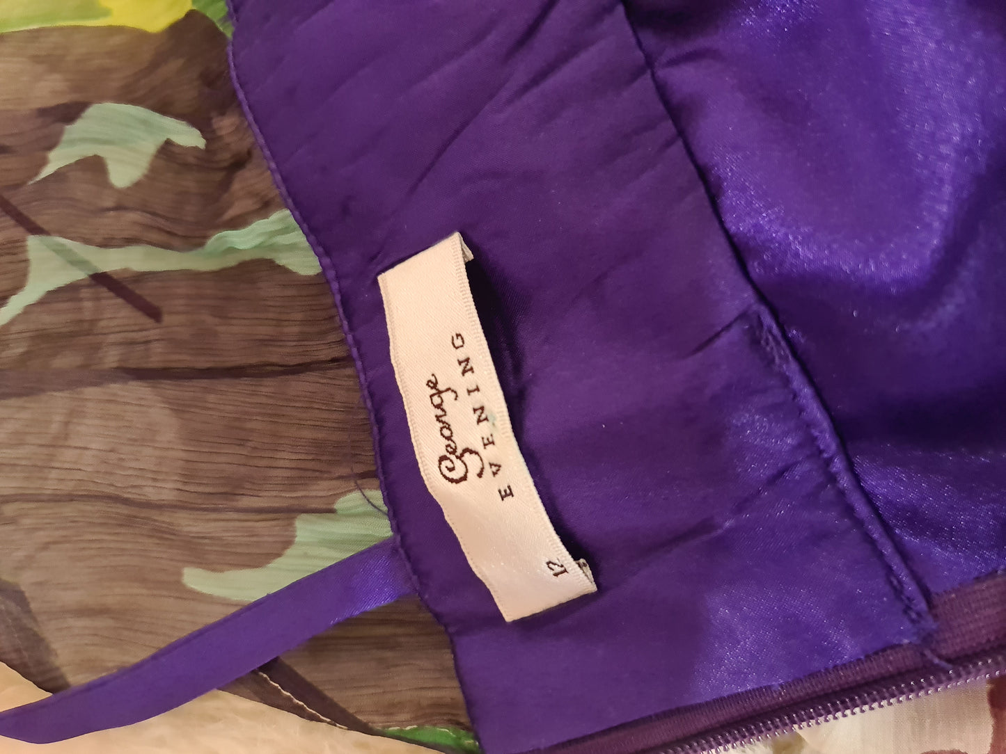George Evening Silk Dress - size 12