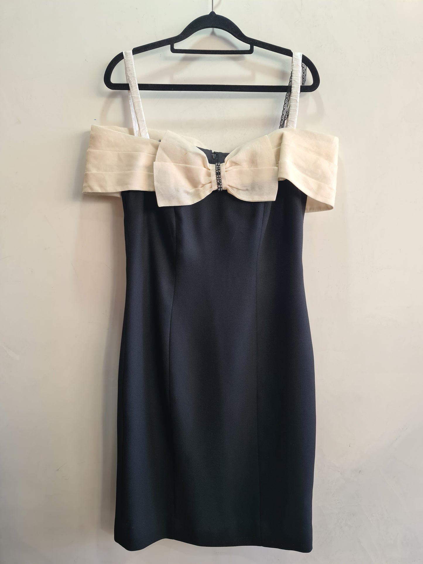 Vintage Aurélie silk evening dress - size s