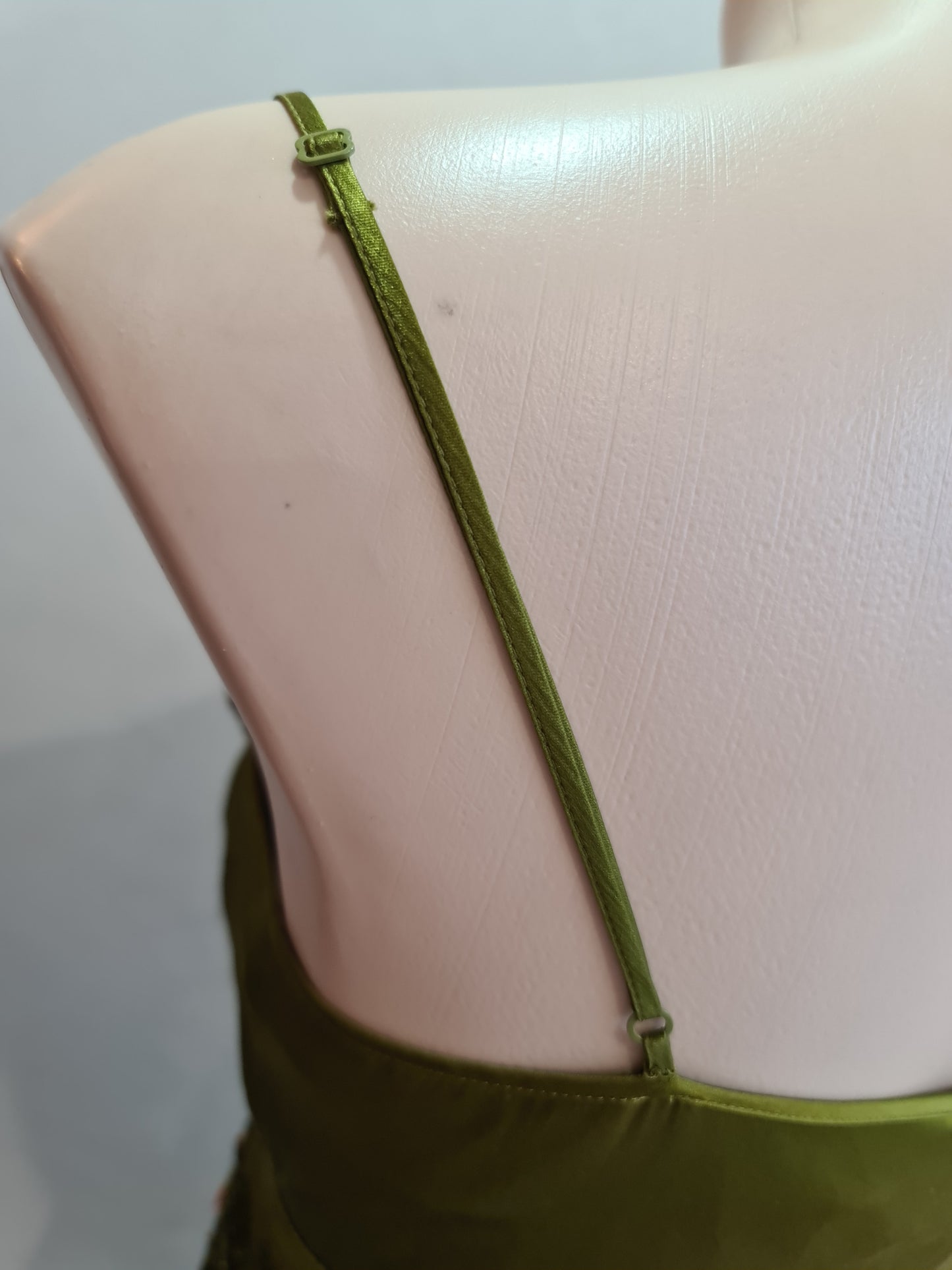 Karen Millen Green Embroidered Slip Dress - size 12