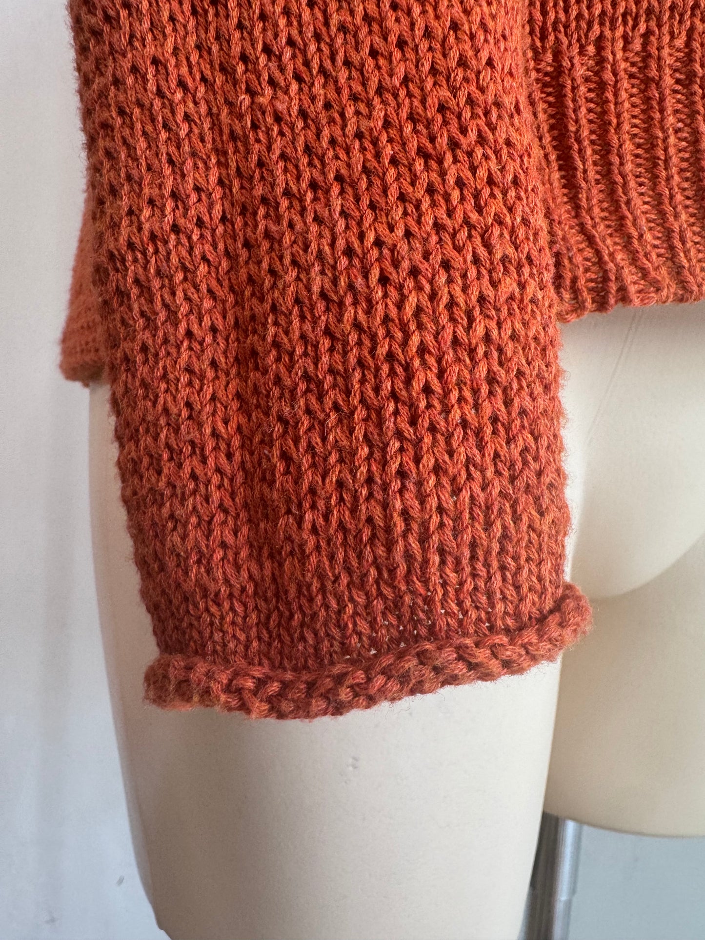 Alivegirl Rust Knit Top - size 12
