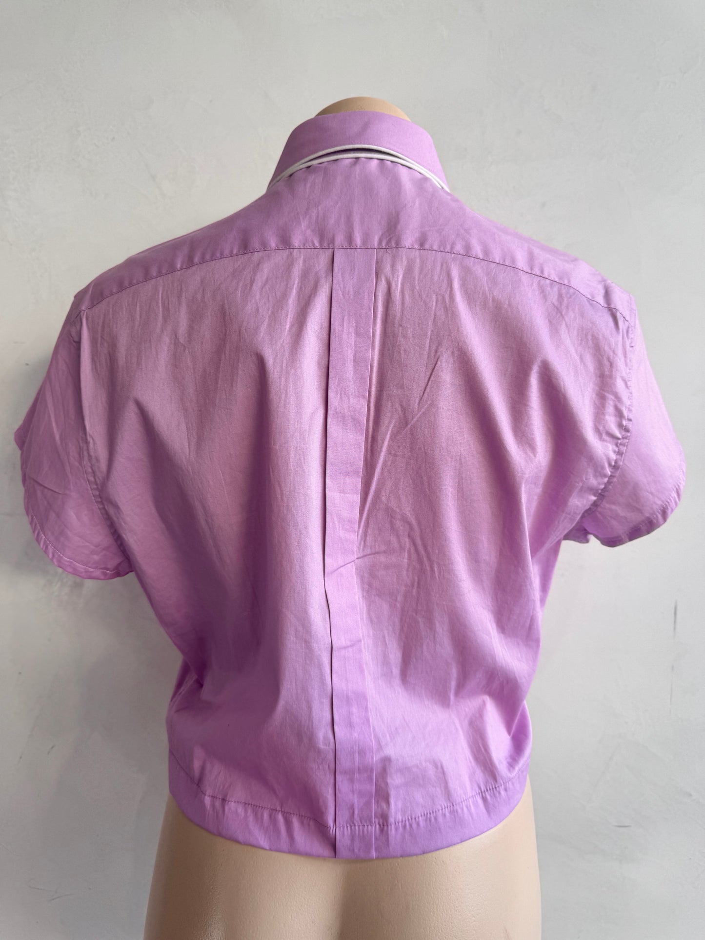 Upcycled Zenetti Lilac Tang Shirt - size L