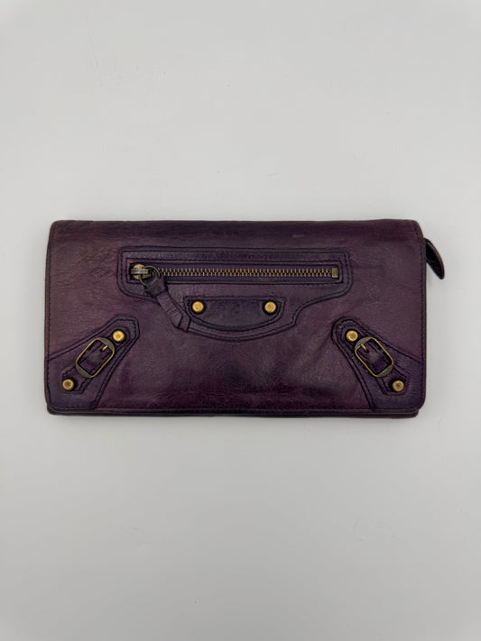 BALENCIAGA Purple Wallet