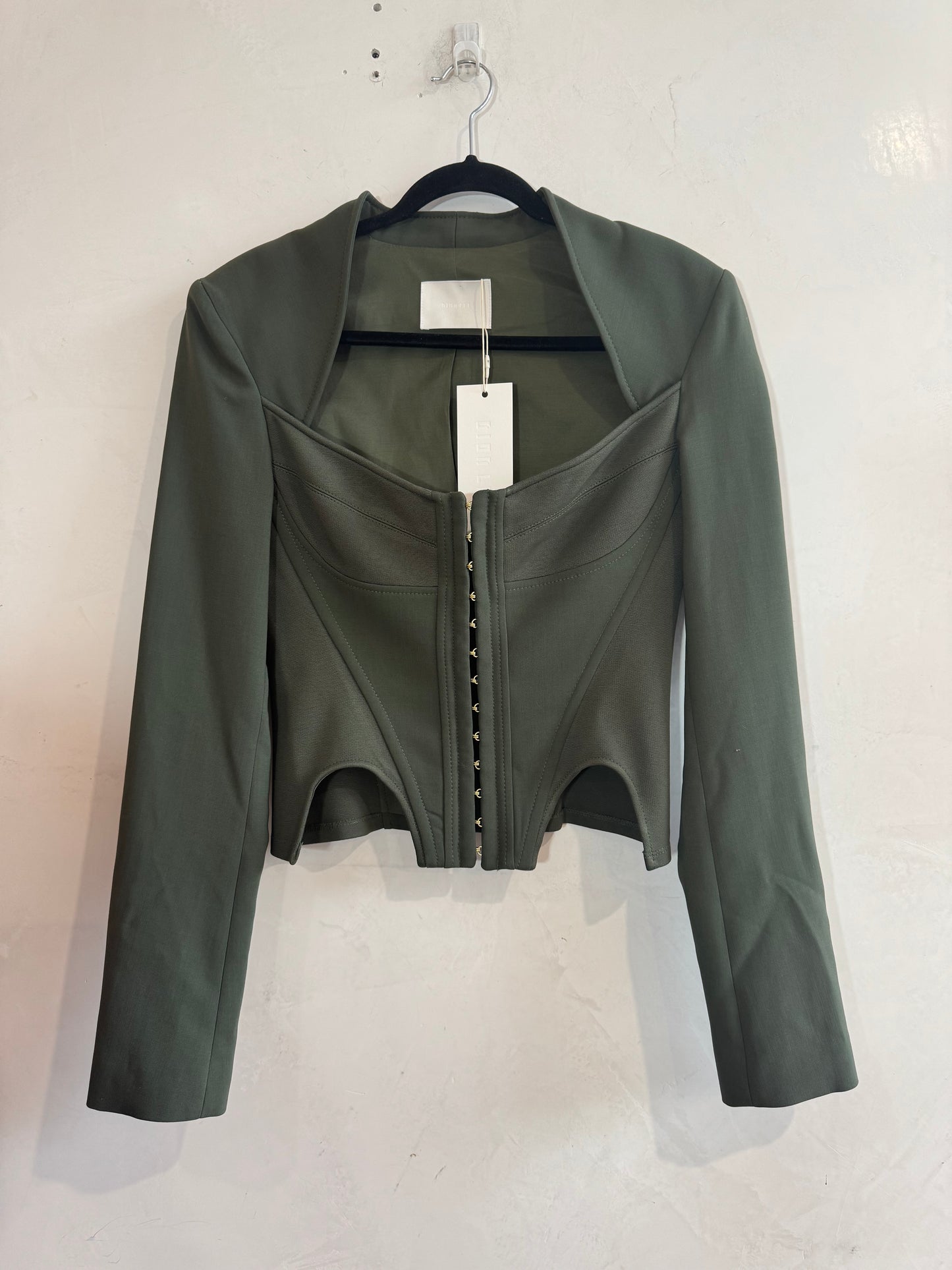 Dion Lee Khaki Corset Jacket - size S