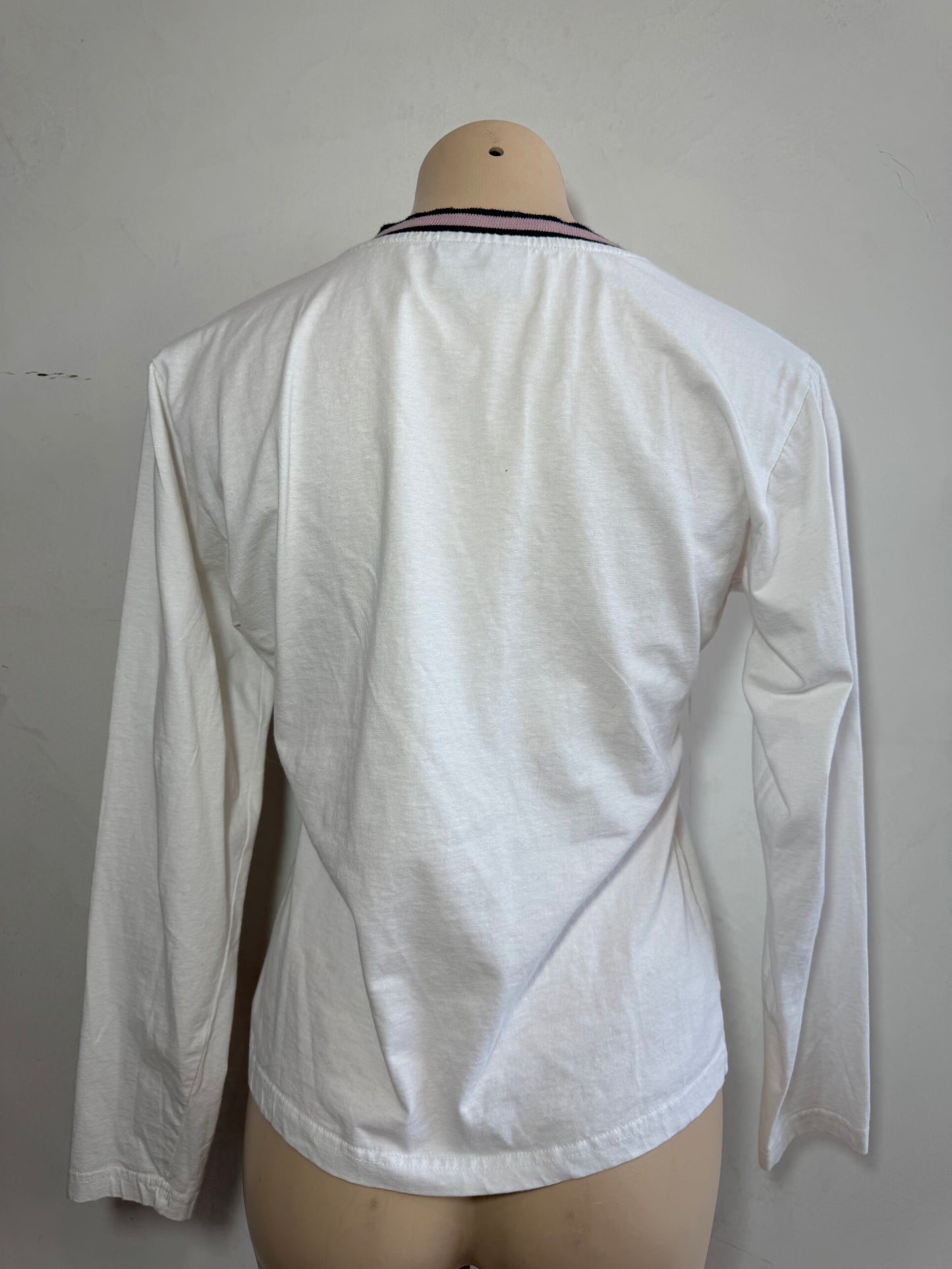 Fila long sleeve white top - size L
