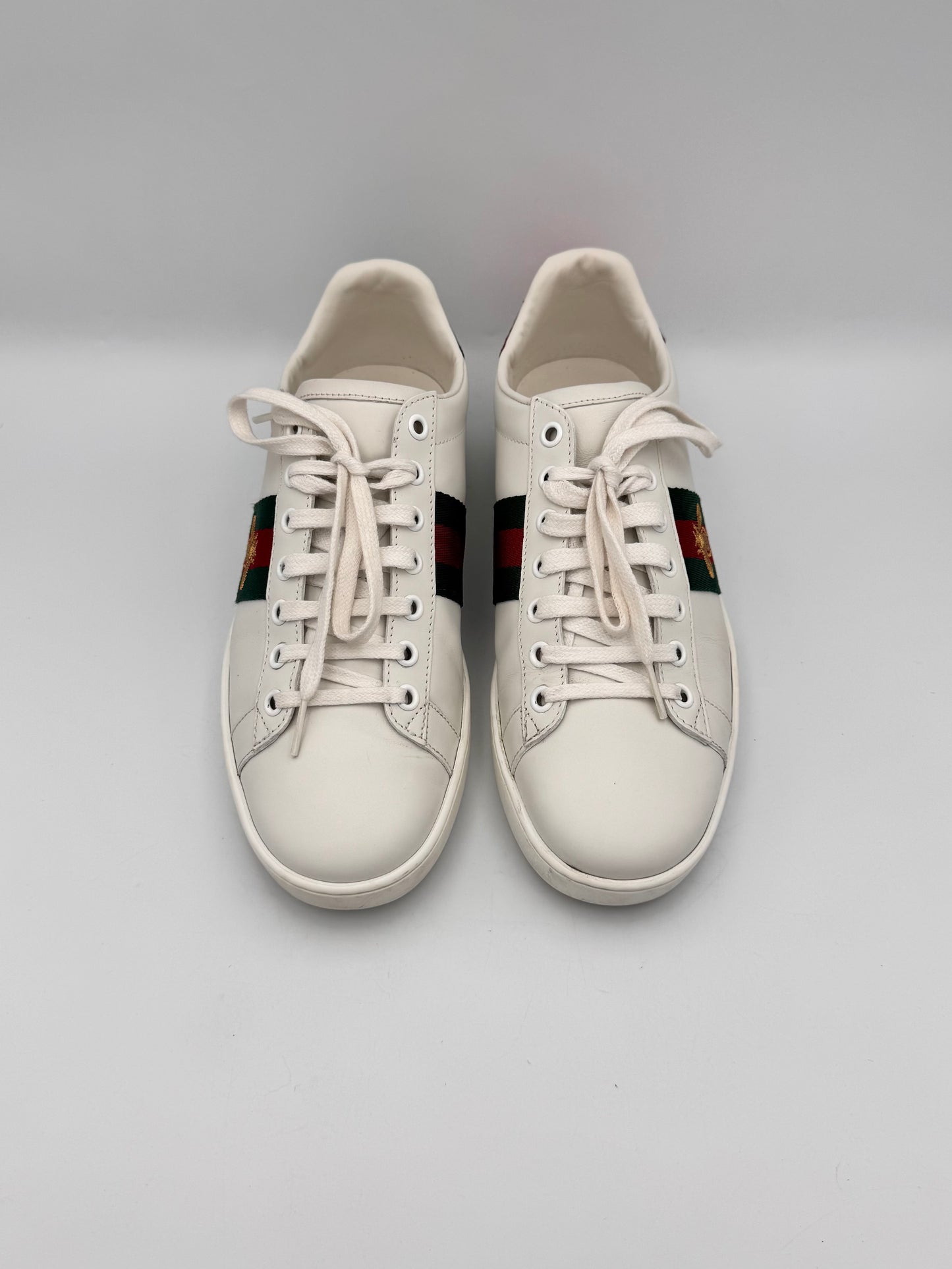 GUCCI Ace Trainer White Size 38 comes with Full Set