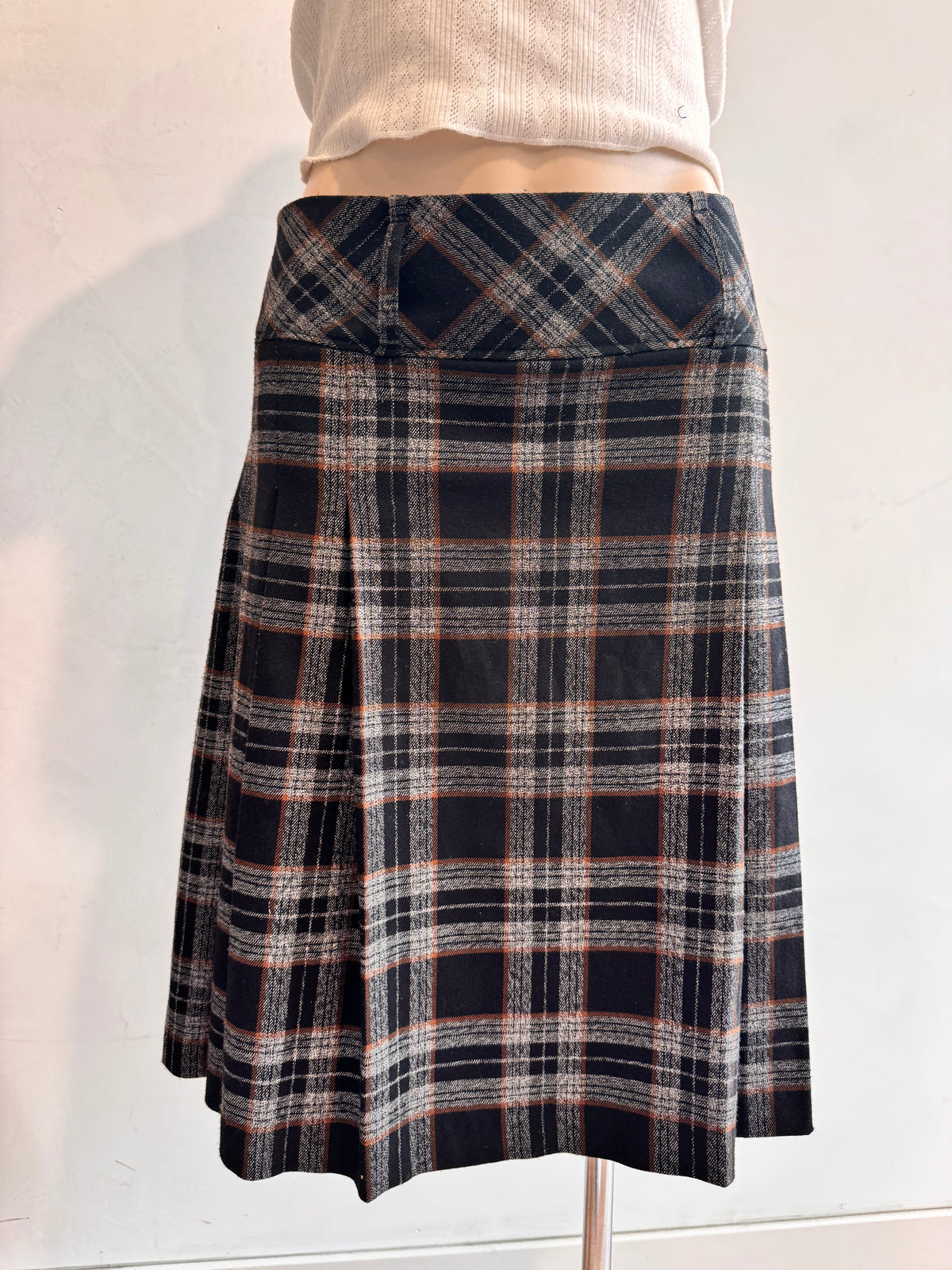 Vintage Crossroads plaid skirt - size 16
