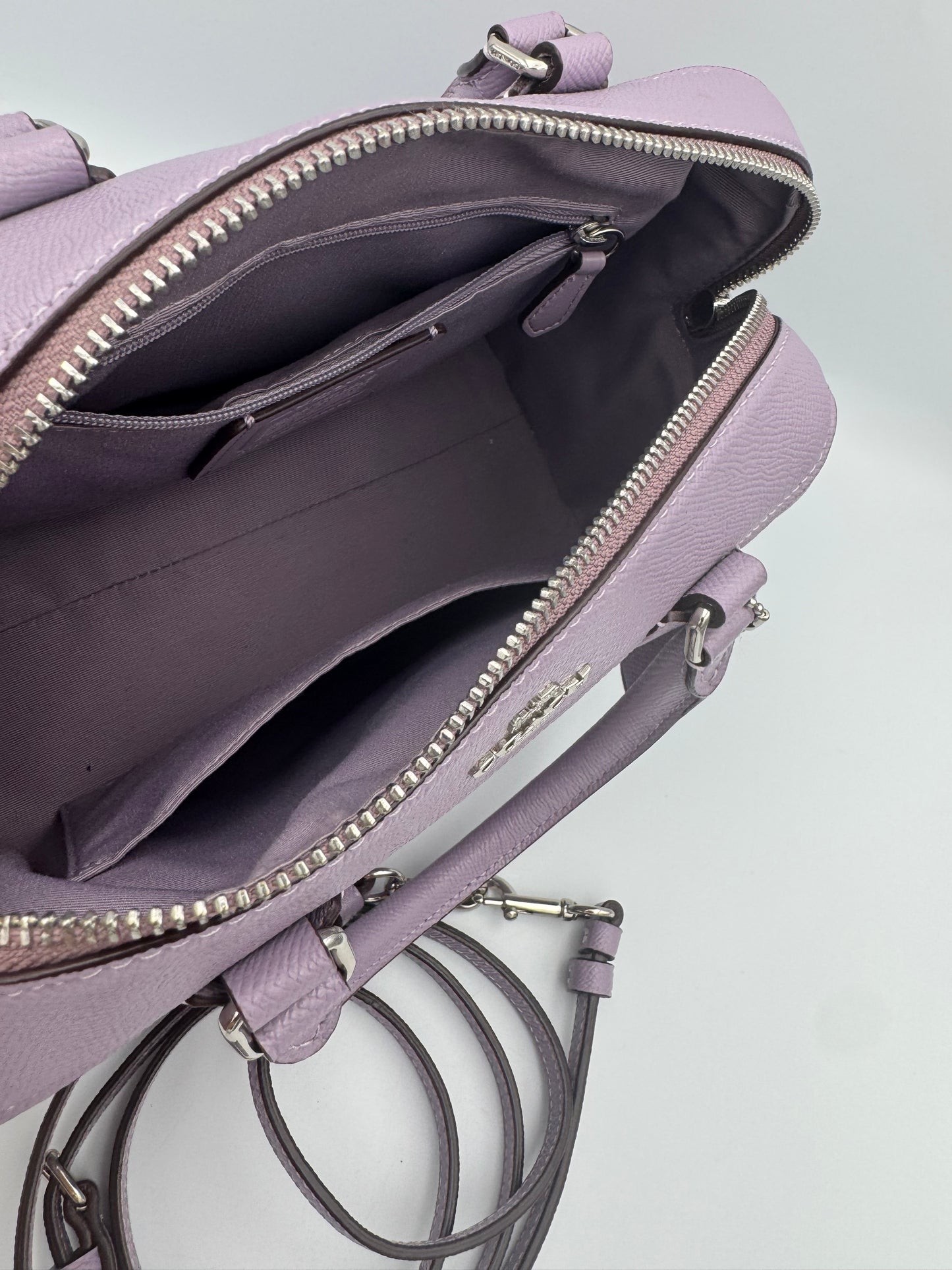 COACH Rowan Satchel Bag in Lilac