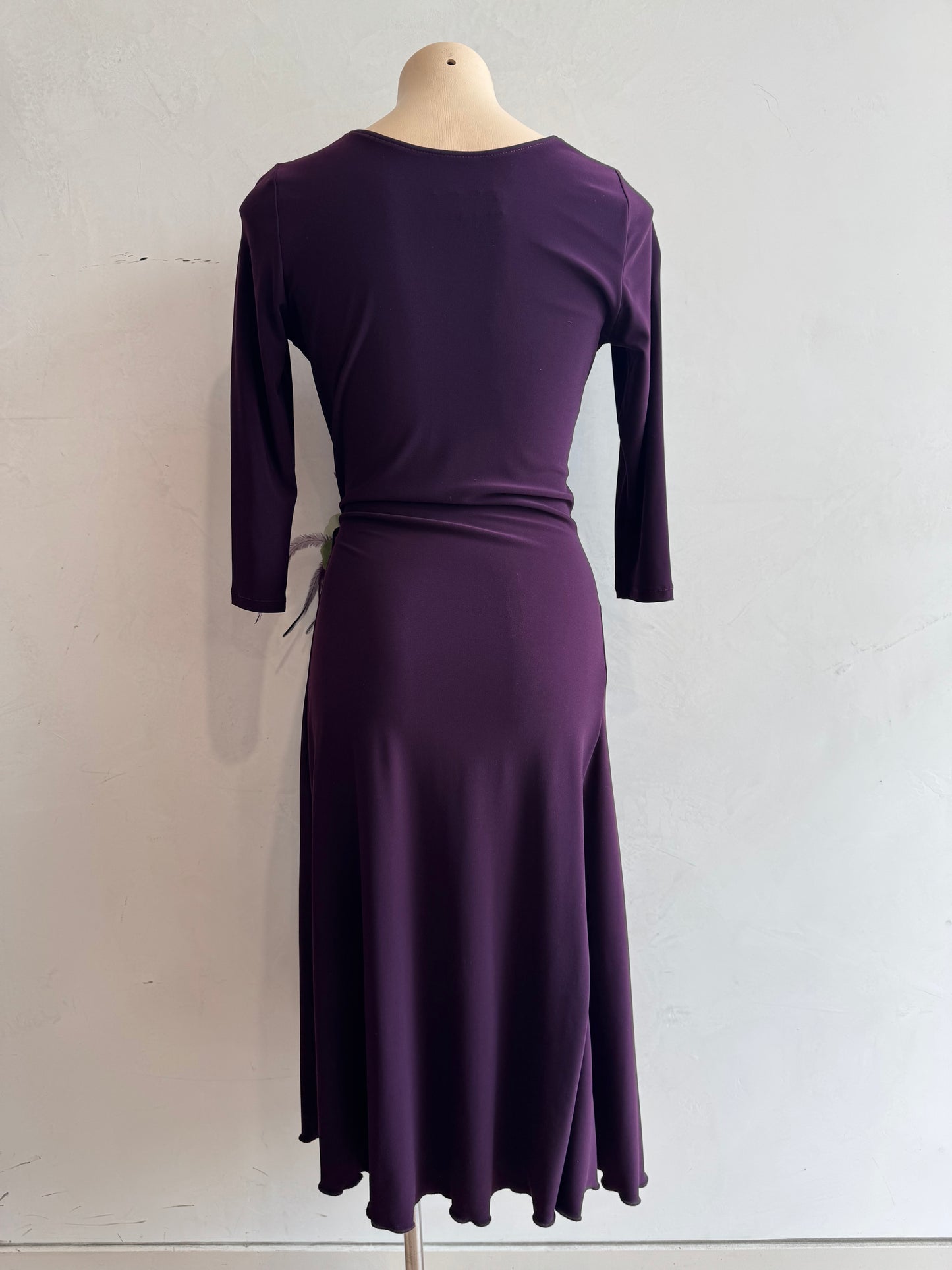 Gerry Shaw purple wrap dress size 8