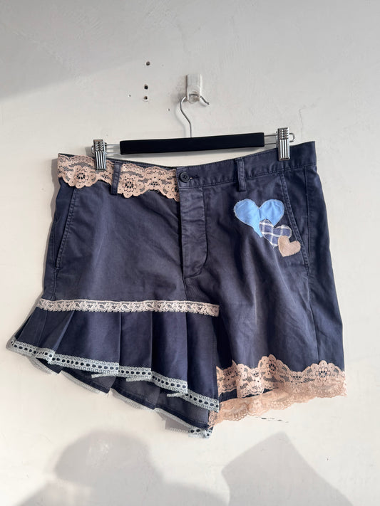 Upcycled H&M Navy Skirt - size 14